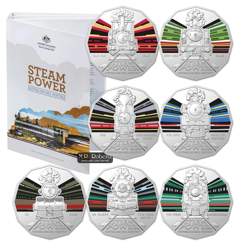 2022 Steam Power 50c Complete Collection