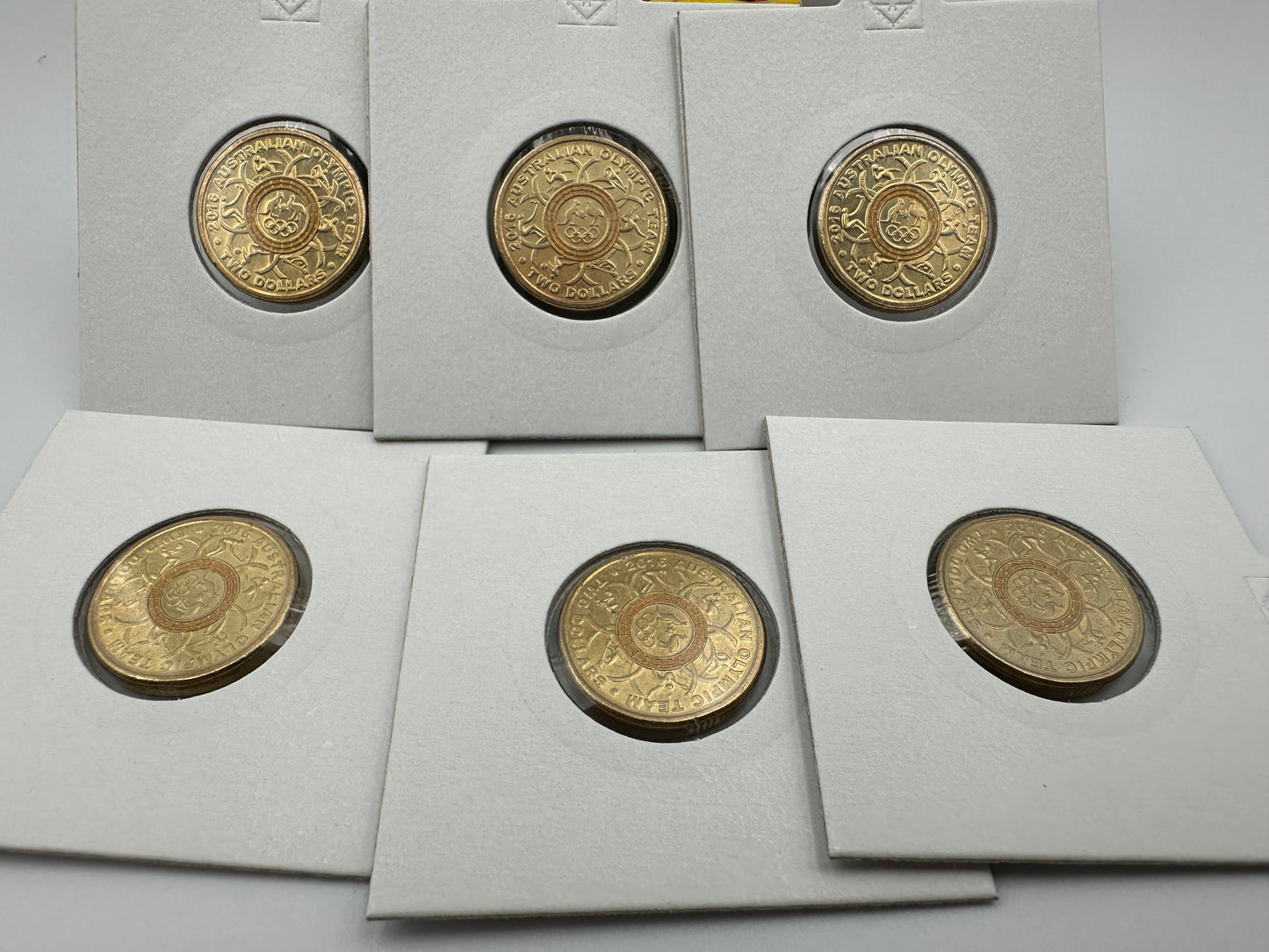 2016 $2 two dollar Olympics yellow coin - Low mintage - CIRCULATED