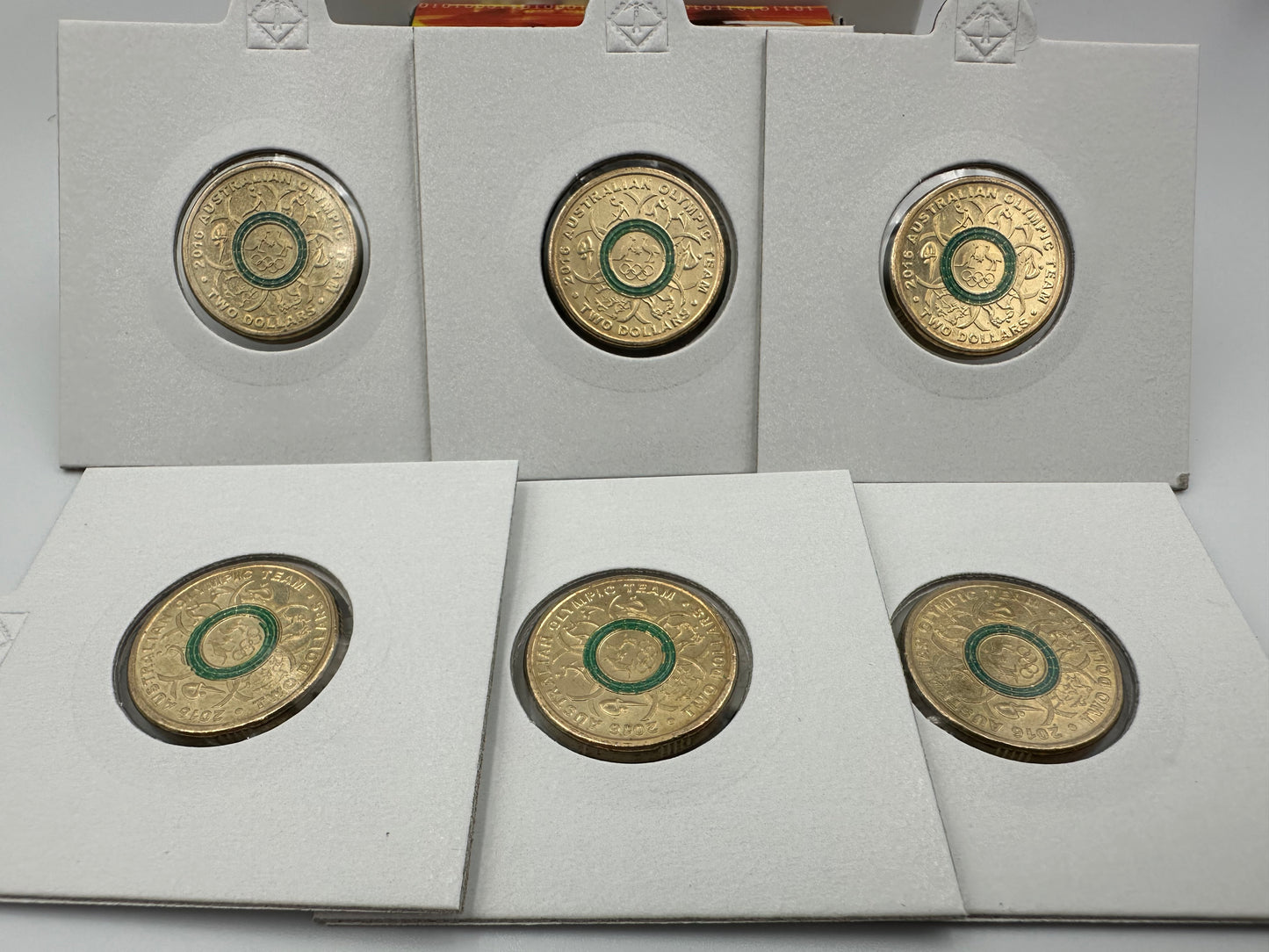 2016 $2 two dollar Olympics Green coin - Low mintage - CIRCULATED