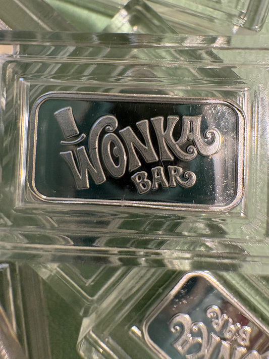 Mini Fractional Silver 1 gram Rectangular Bar - Wonka Bar