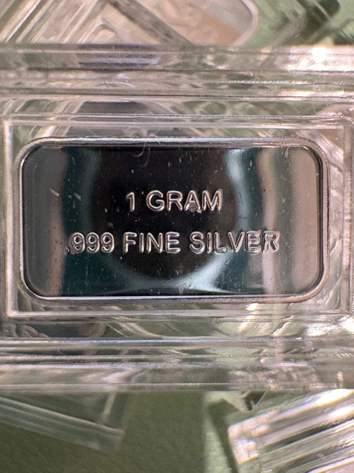 Mini Silver 1 gram Rectangular Bar - Wonka Bar