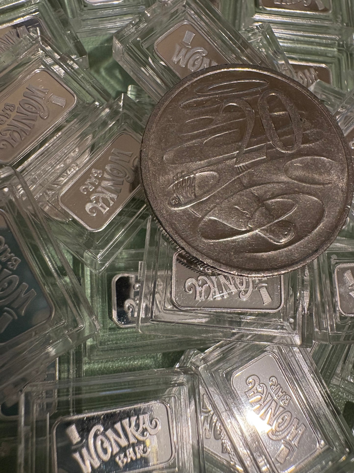 Mini Silver 1 gram Rectangular Bar - Wonka Bar