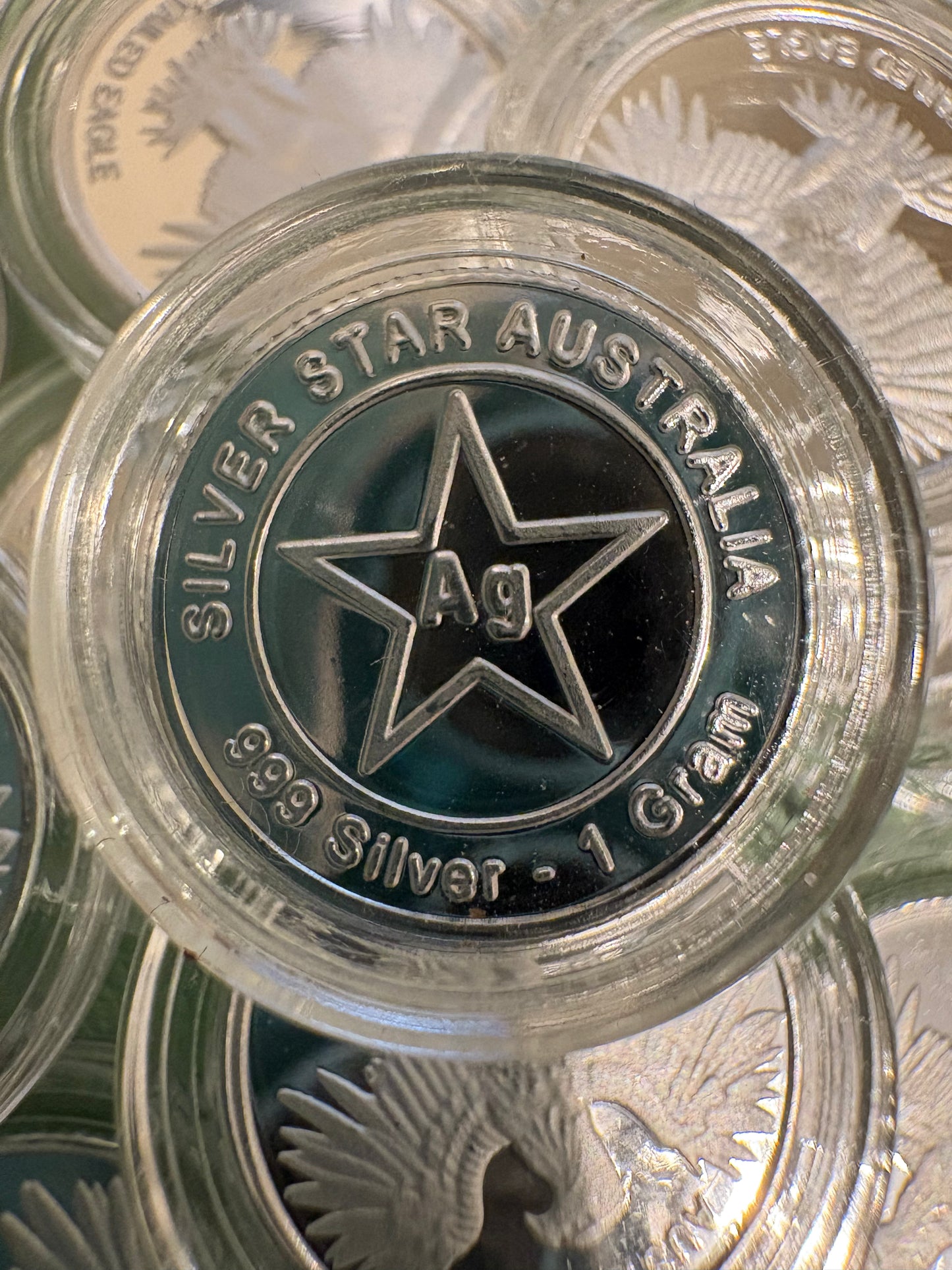 Mini Silver 1 gram round bullion - Wedge Tailed Eagle