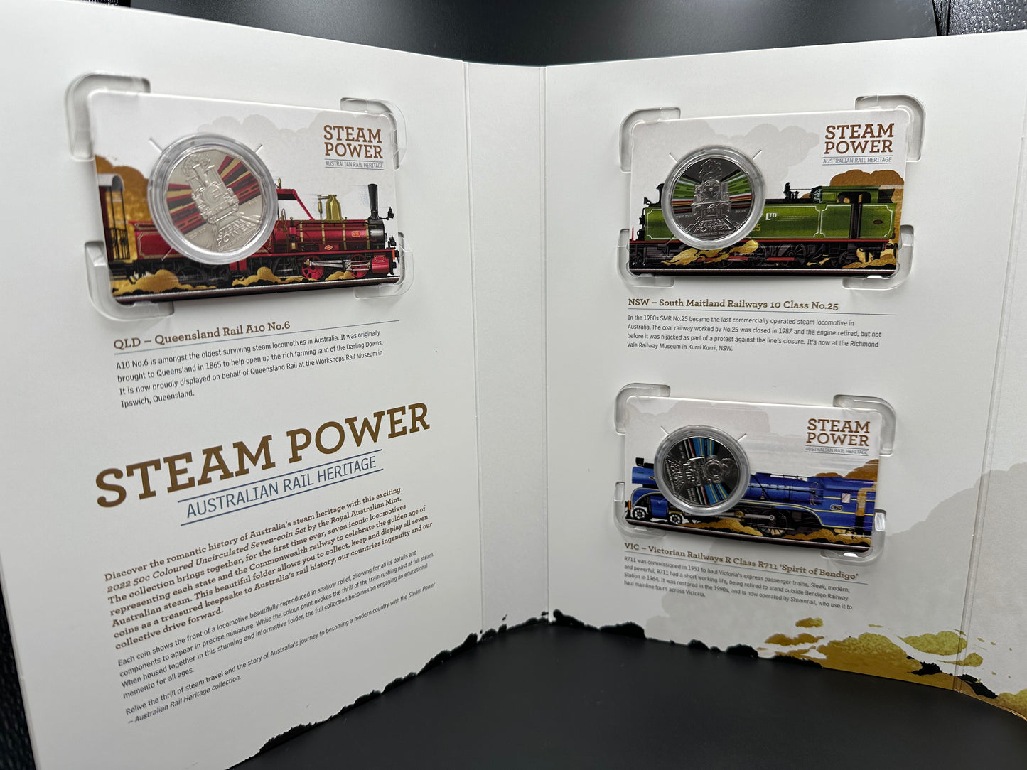 2022 Steam Power 50c Complete Collection