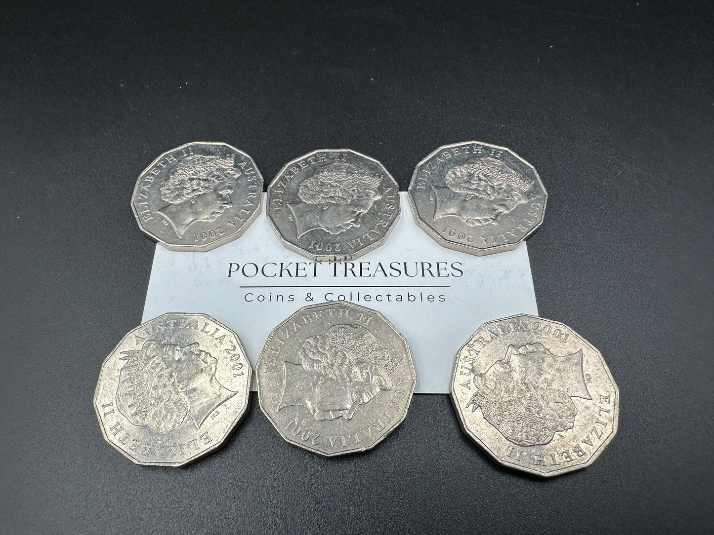 2001 Centenary of Federation NEW SOUTH WALES - 20 cent & 50 cent coins- CIRCULATED