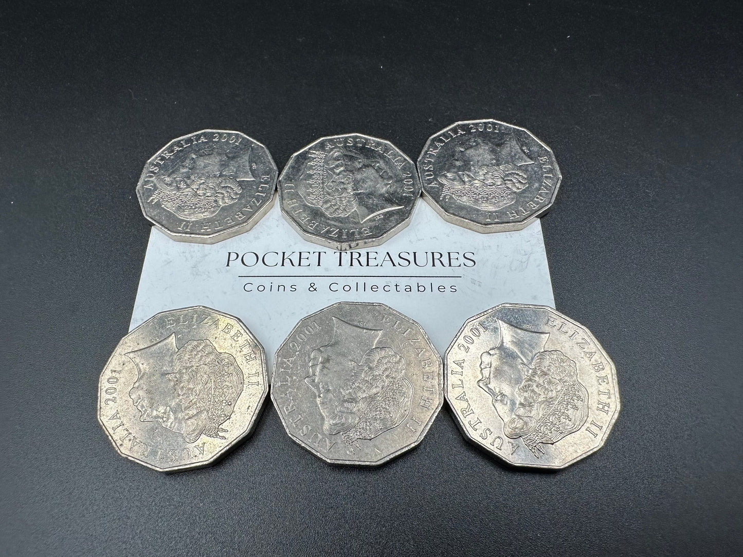 2001 Centenary of Federation VICTORIA - 20 cent & 50 cent coins- CIRCULATED