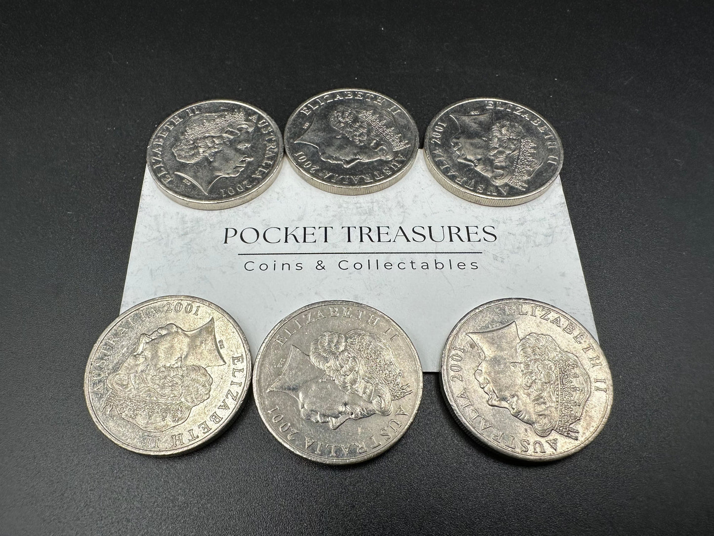 2001 Centenary of Federation TASMANIA - 20 cent & 50 cent coins- CIRCULATED