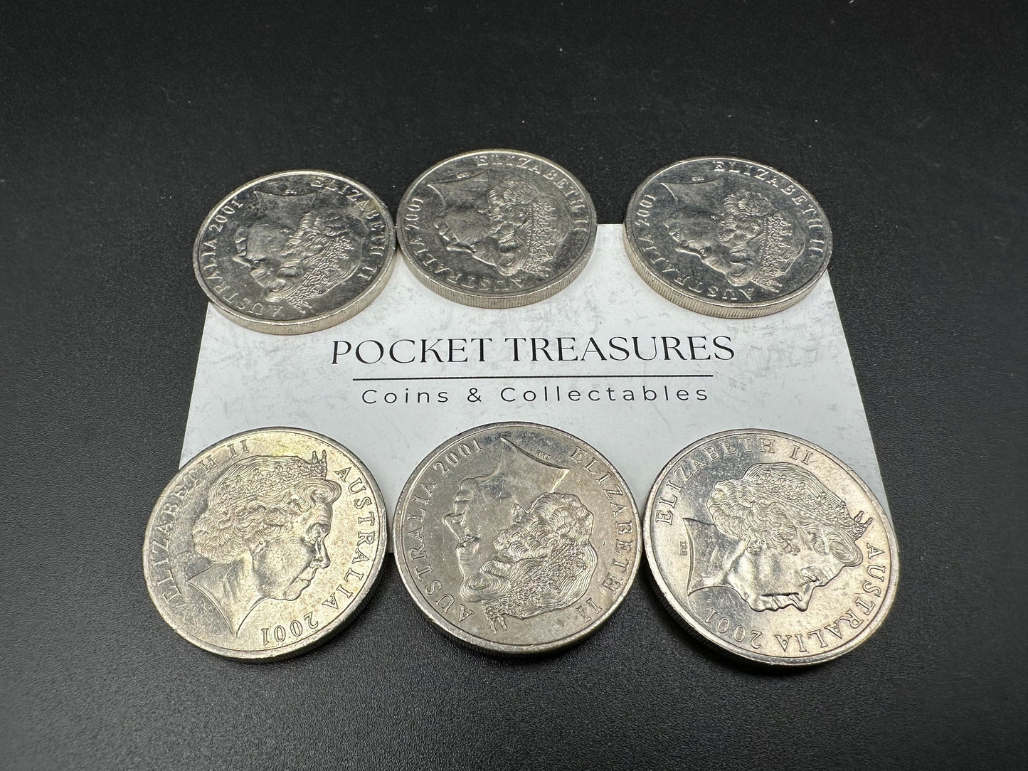 2001 Centenary of Federation VICTORIA - 20 cent & 50 cent coins- CIRCULATED