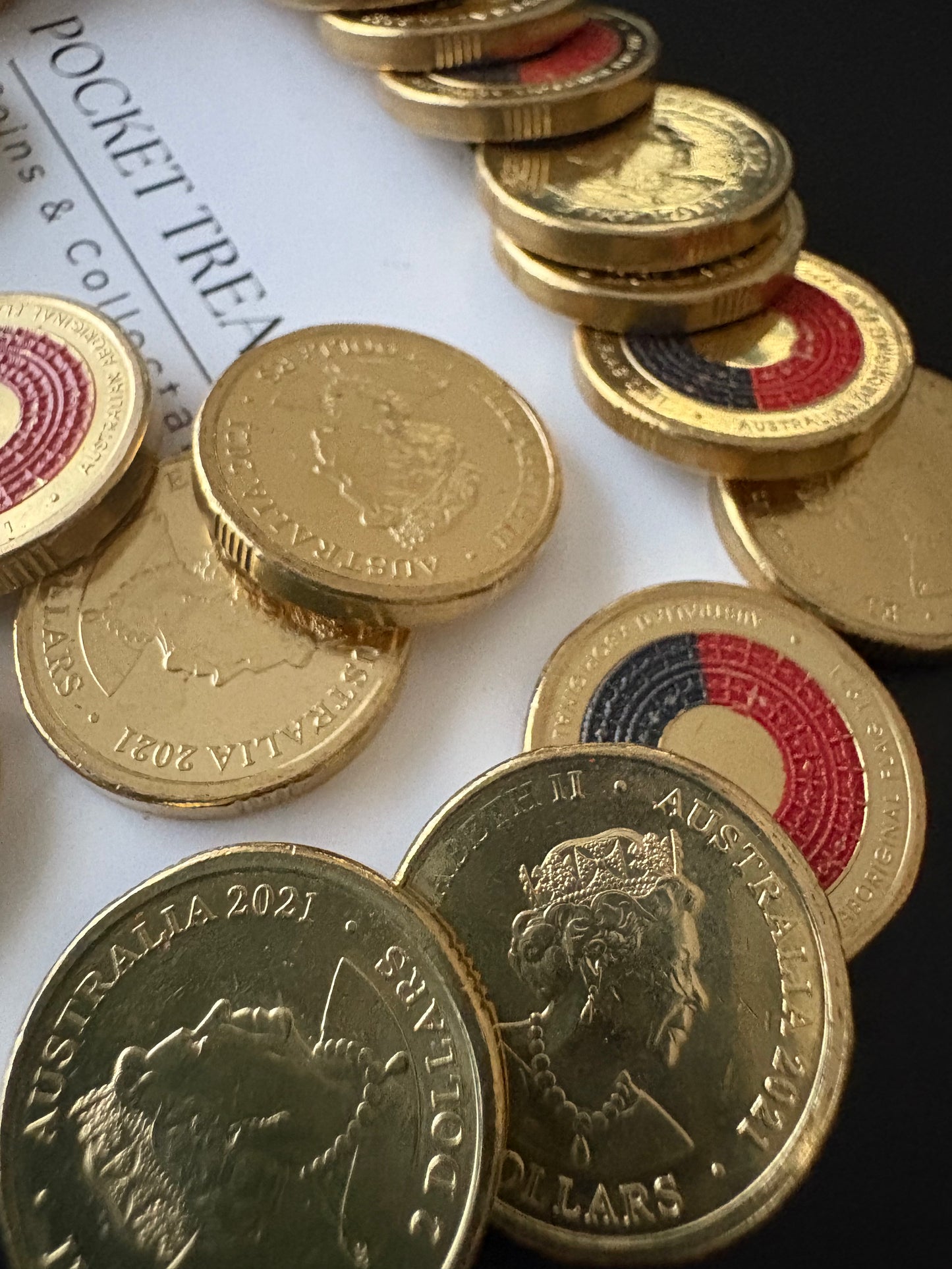 2021 Australian $2 Two dollar Aboriginal Flag 50th Anniversary coin - UNCIRCULATED