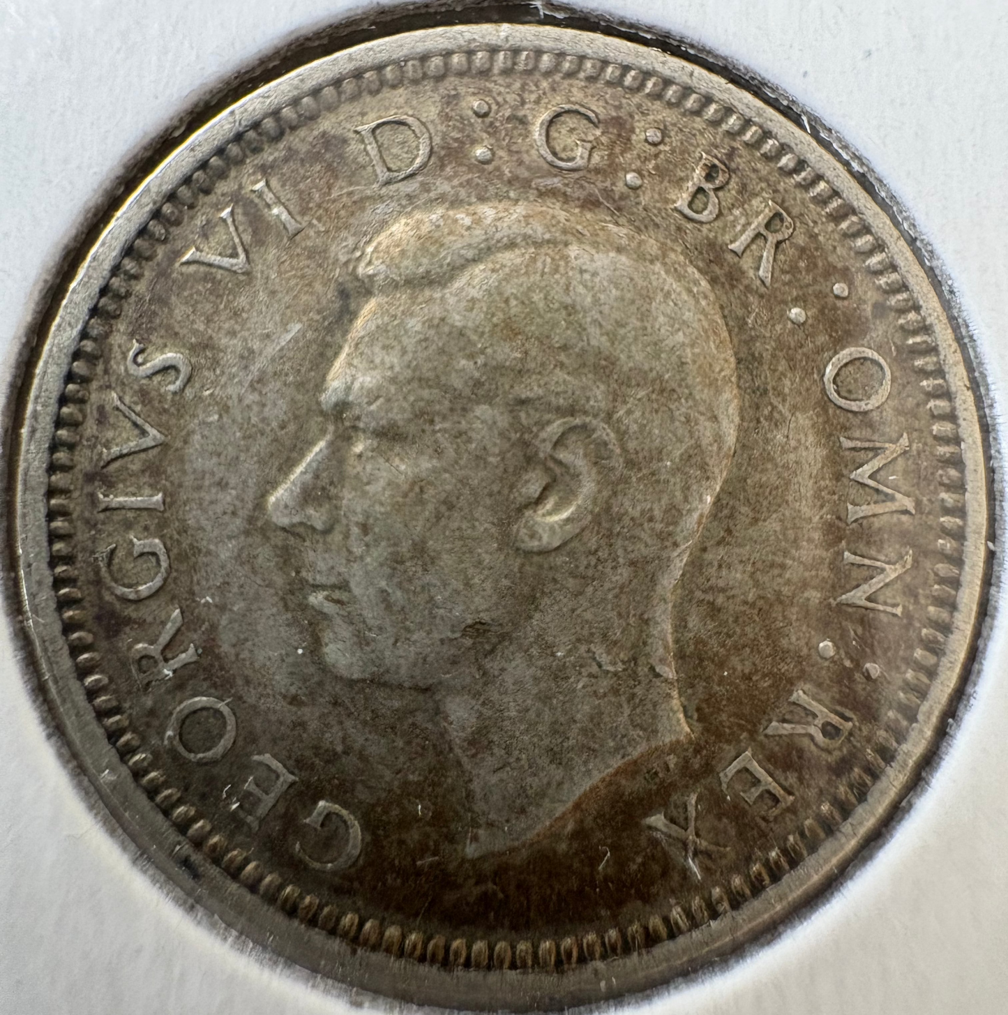 1941 Great Britain Sixpence - .500 Silver KM# 852