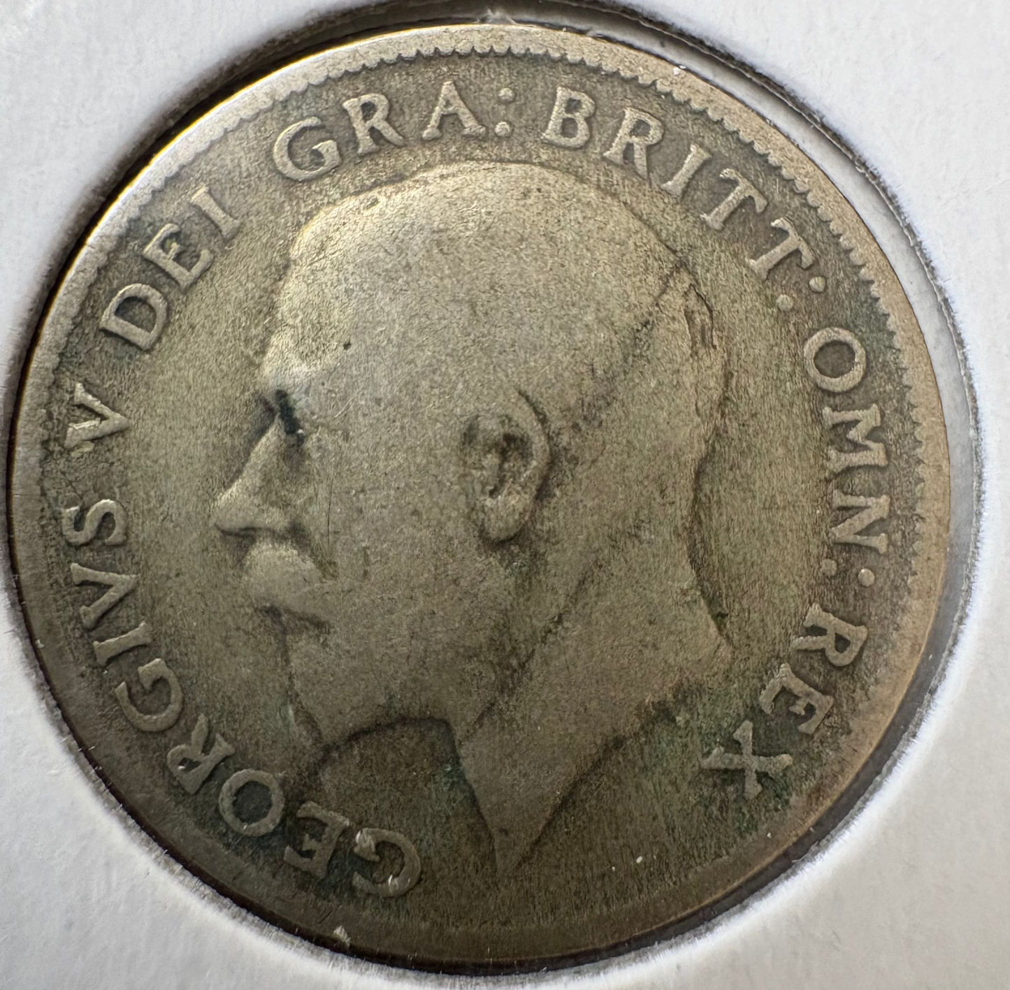 1921 Great Britain Sixpence .500 Silver KM# 816a