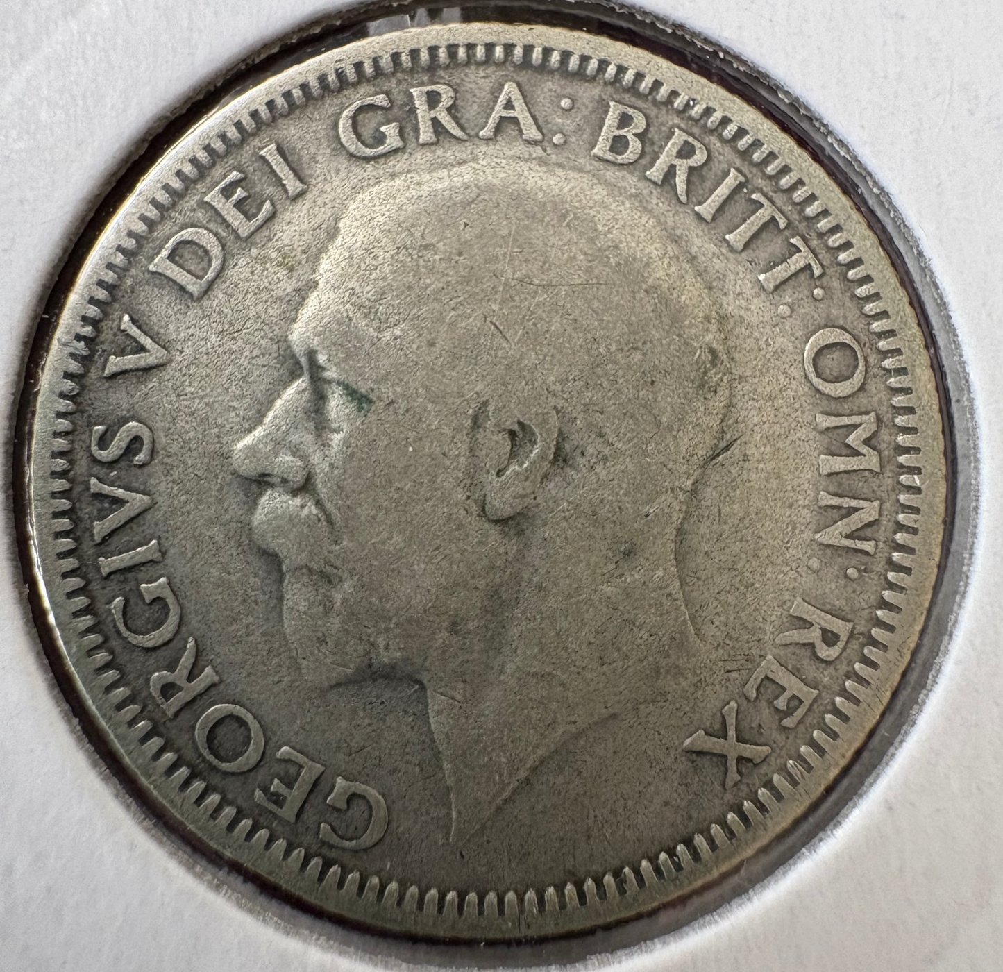 1929 Great Britain One Shilling .500 Silver KM# 833