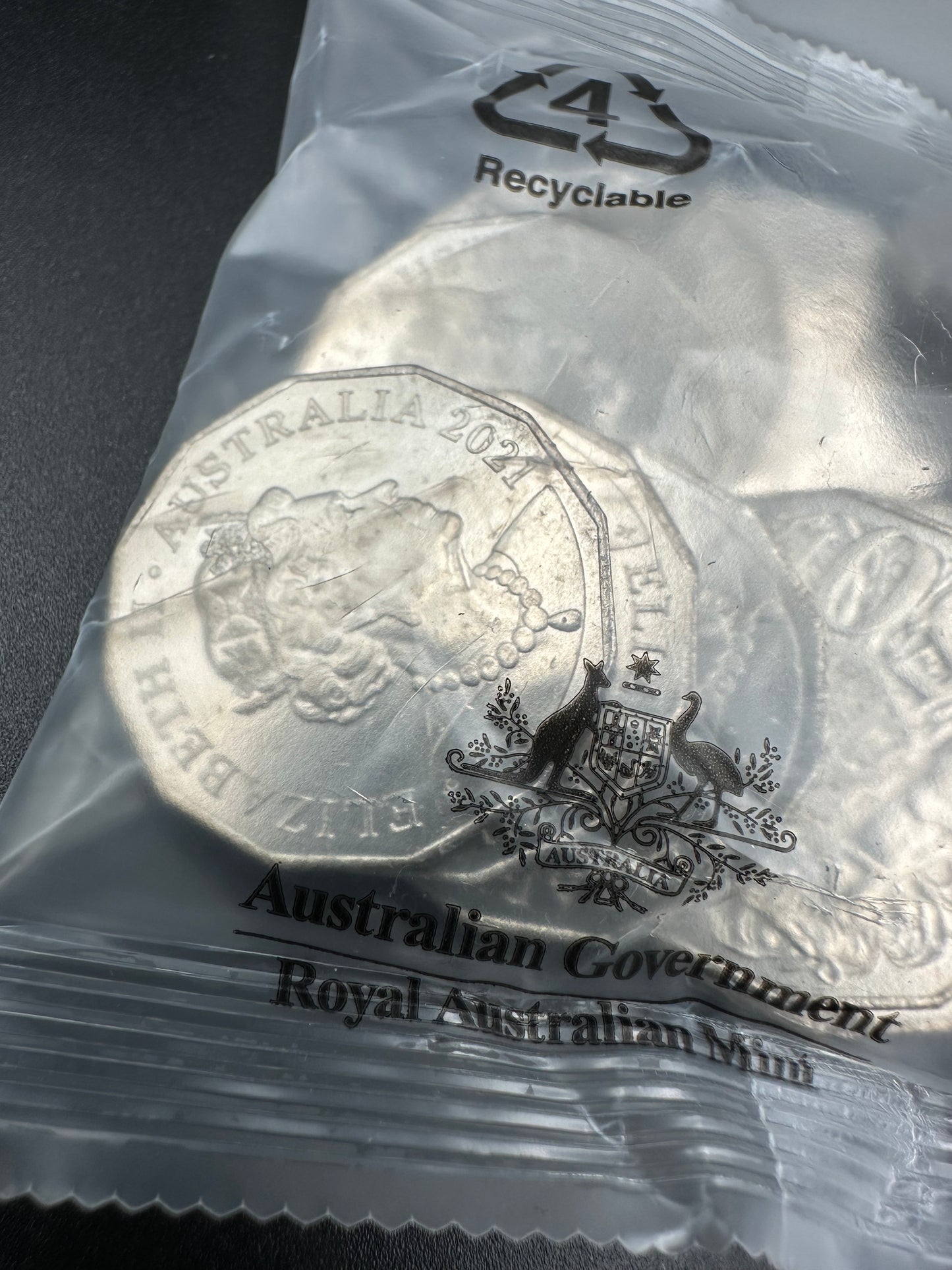 2021 50 Cent Jody Clark Effigy RAM Mint bag of 20 uncirculated coins