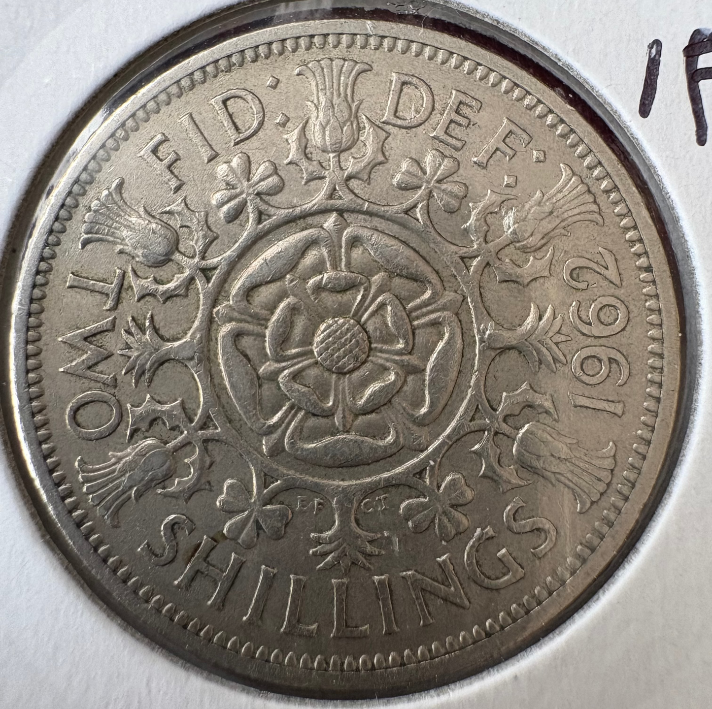 1962 Great Britain Florin / Two Shillings KM# 906
