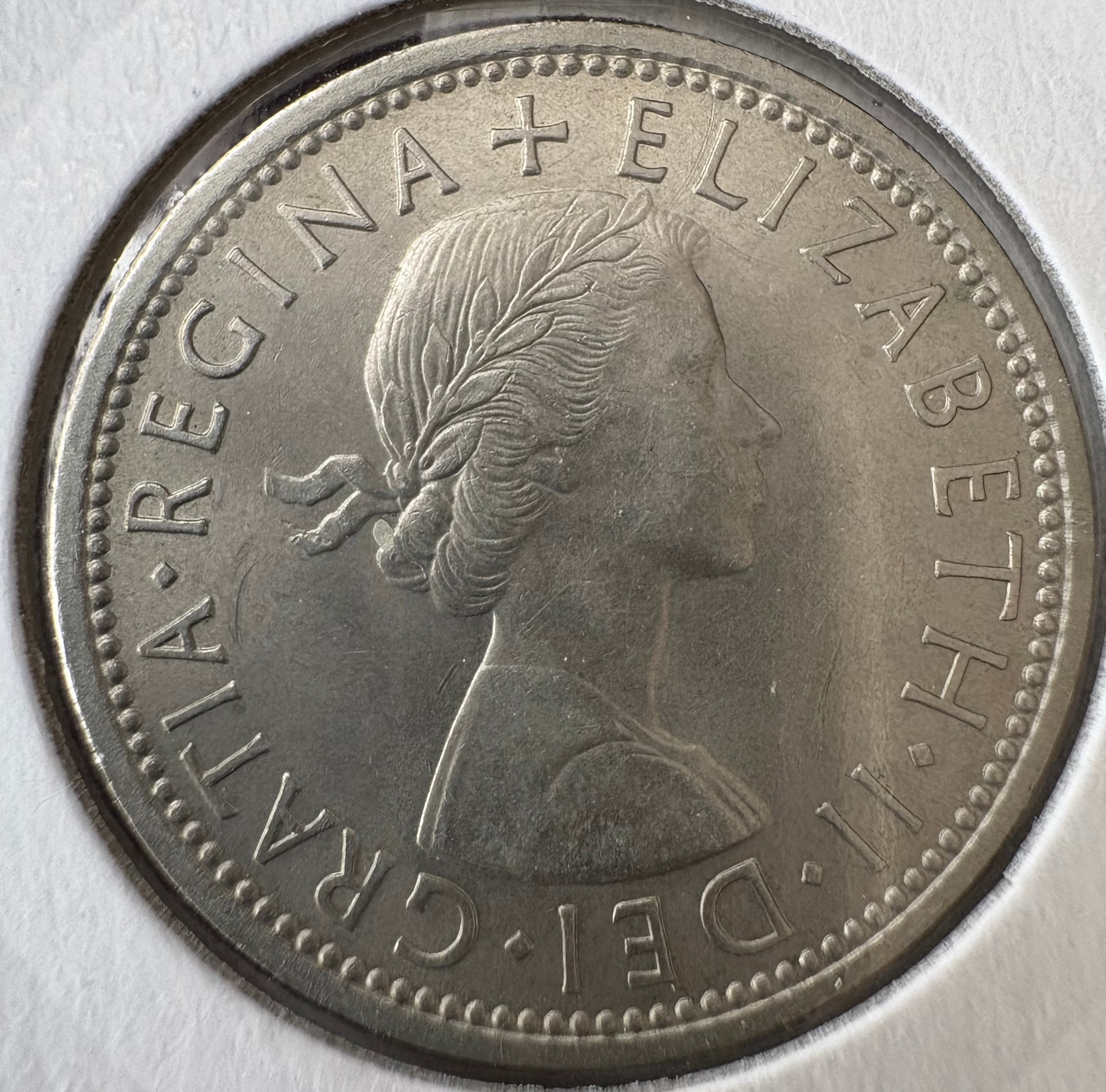 1966 Great Britain Florin / Two Shillings KM# 906