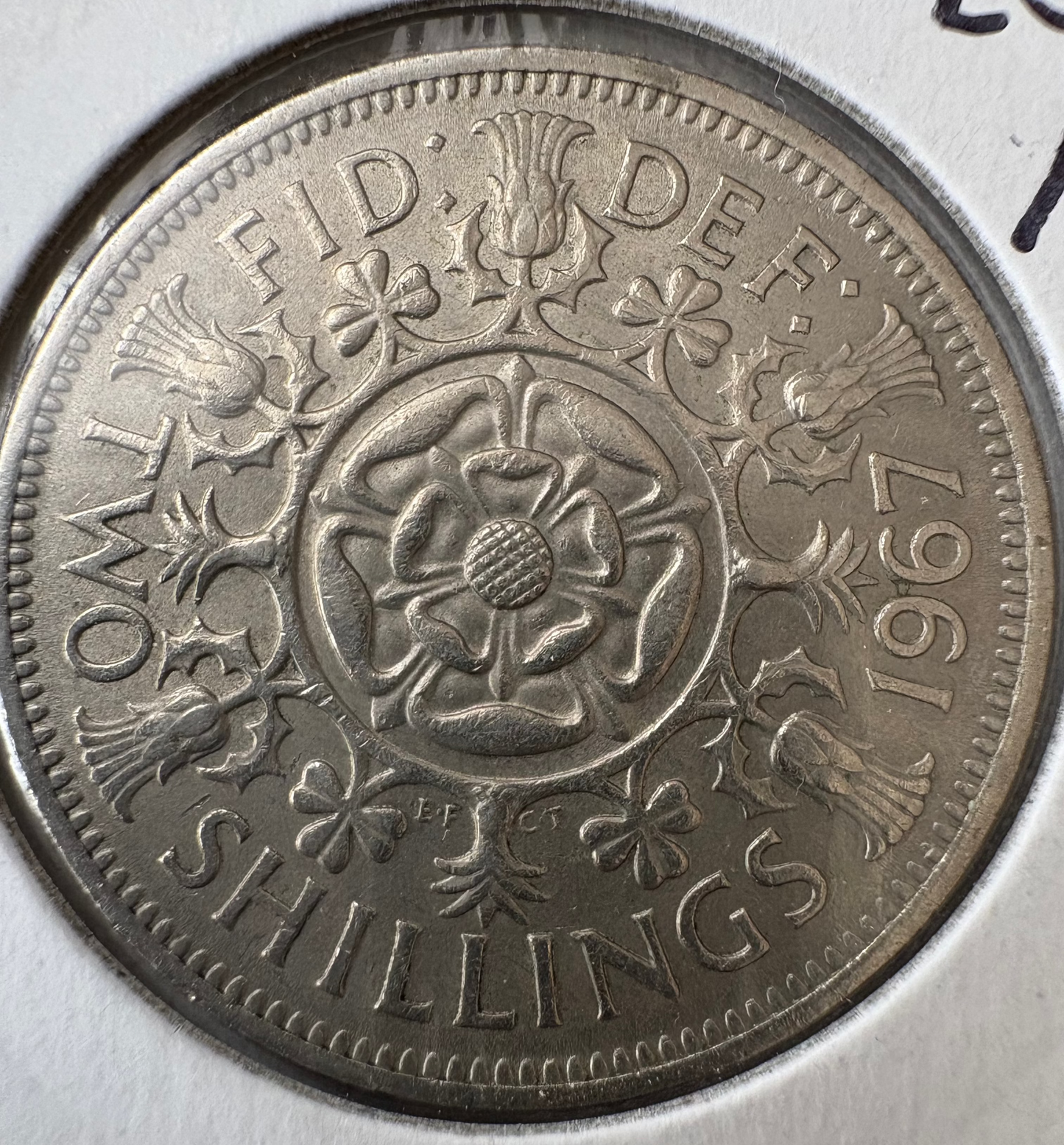1967 Great Britain Florin / Two Shillings KM# 906