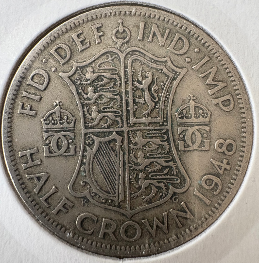1948 Great Britain Half Crown KM# 866