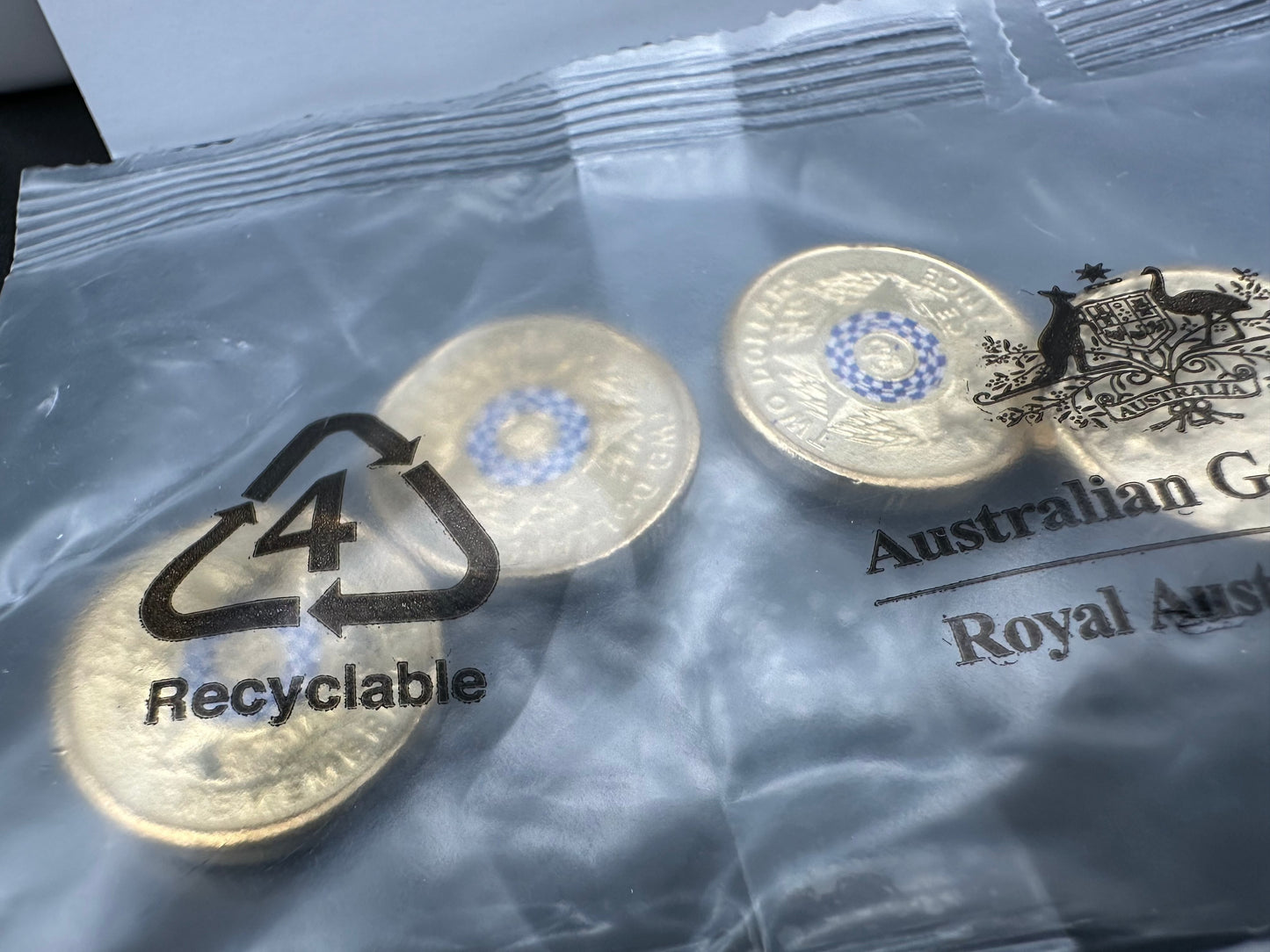 2019 $2 Police UNCIRCULATED Coloured coin from RAM Mint bag