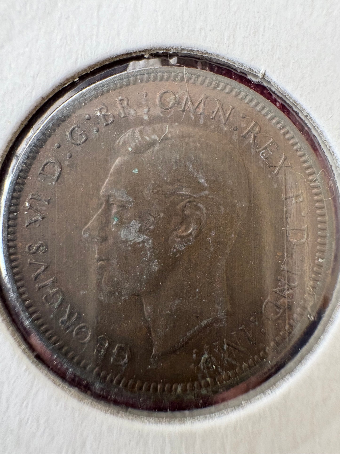 1941 Great Britain Farthing KM# 843