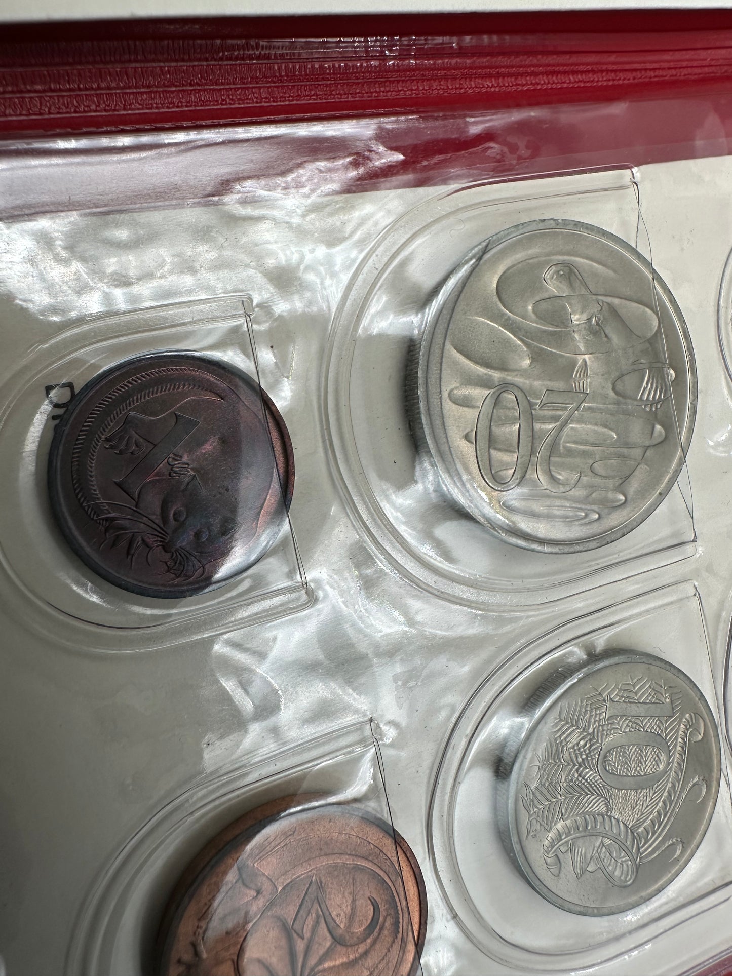 1971 Royal Australian Mint Uncirculated Six Coin Year Set - Red Wallet