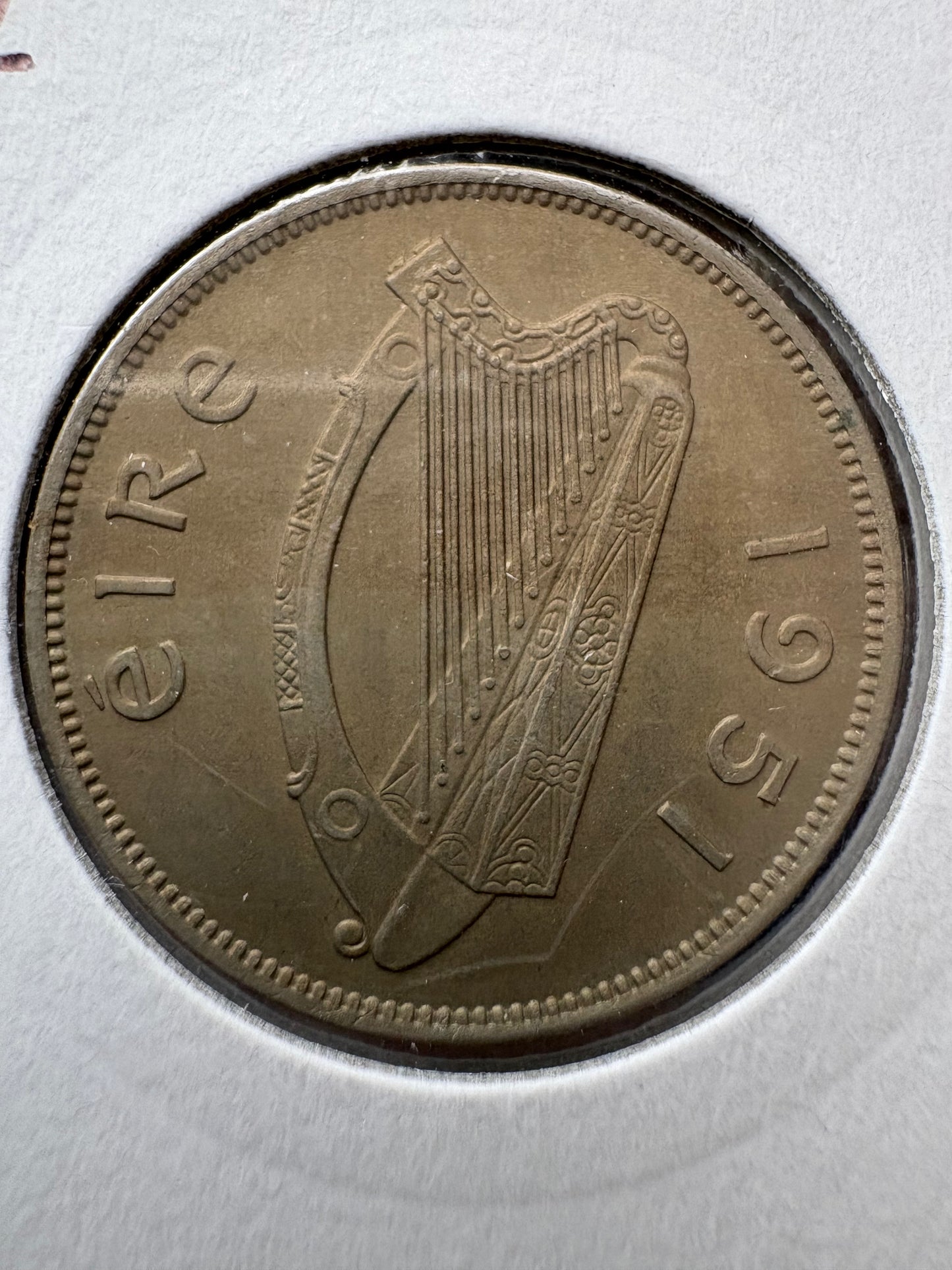 1951 Ireland Florin KM# 15a