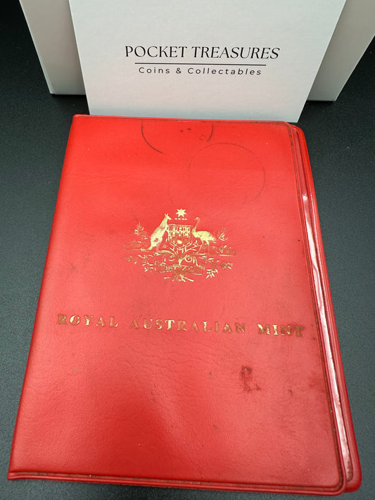 1972 Royal Australian Mint Uncirculated Six Coin Year Set - Red Wallet