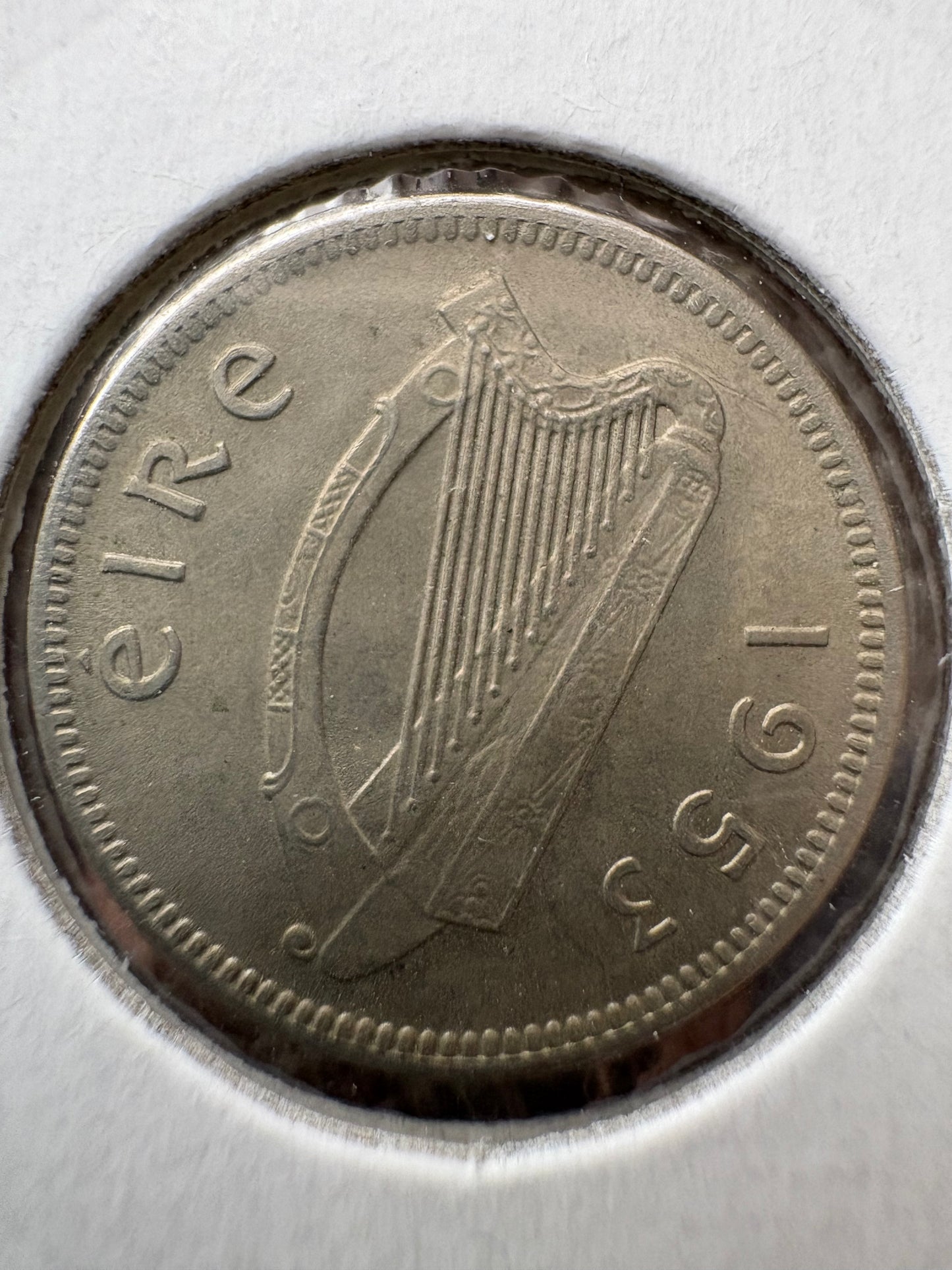 1953 3D - Ireland Saorstat Eireann Threepence KM# 12