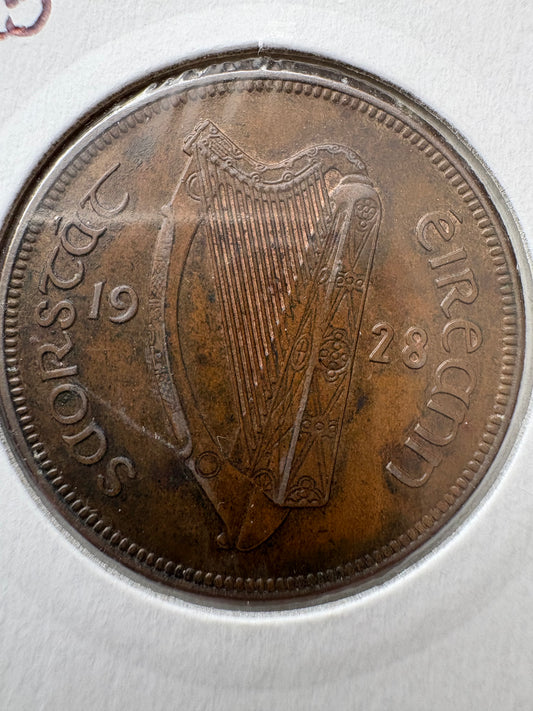 1928 1D - Ireland Saorstat Eireann One Penny KM# 3