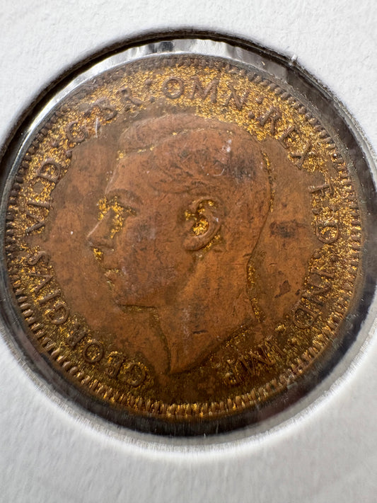1945 Great Britain Farthing KM# 843
