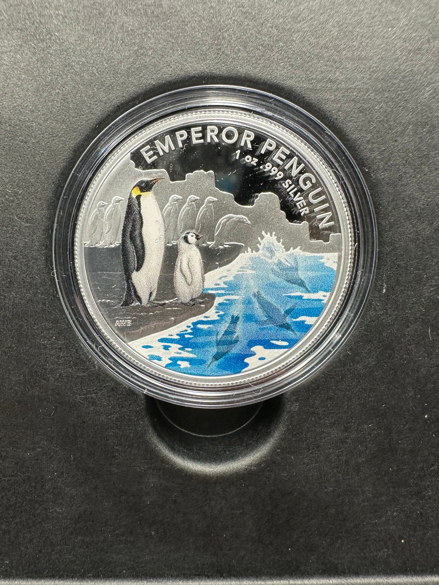 2023 $5 Australian Antarctic Territory - Emperor Penguin 1 oz Silver Proof Coin