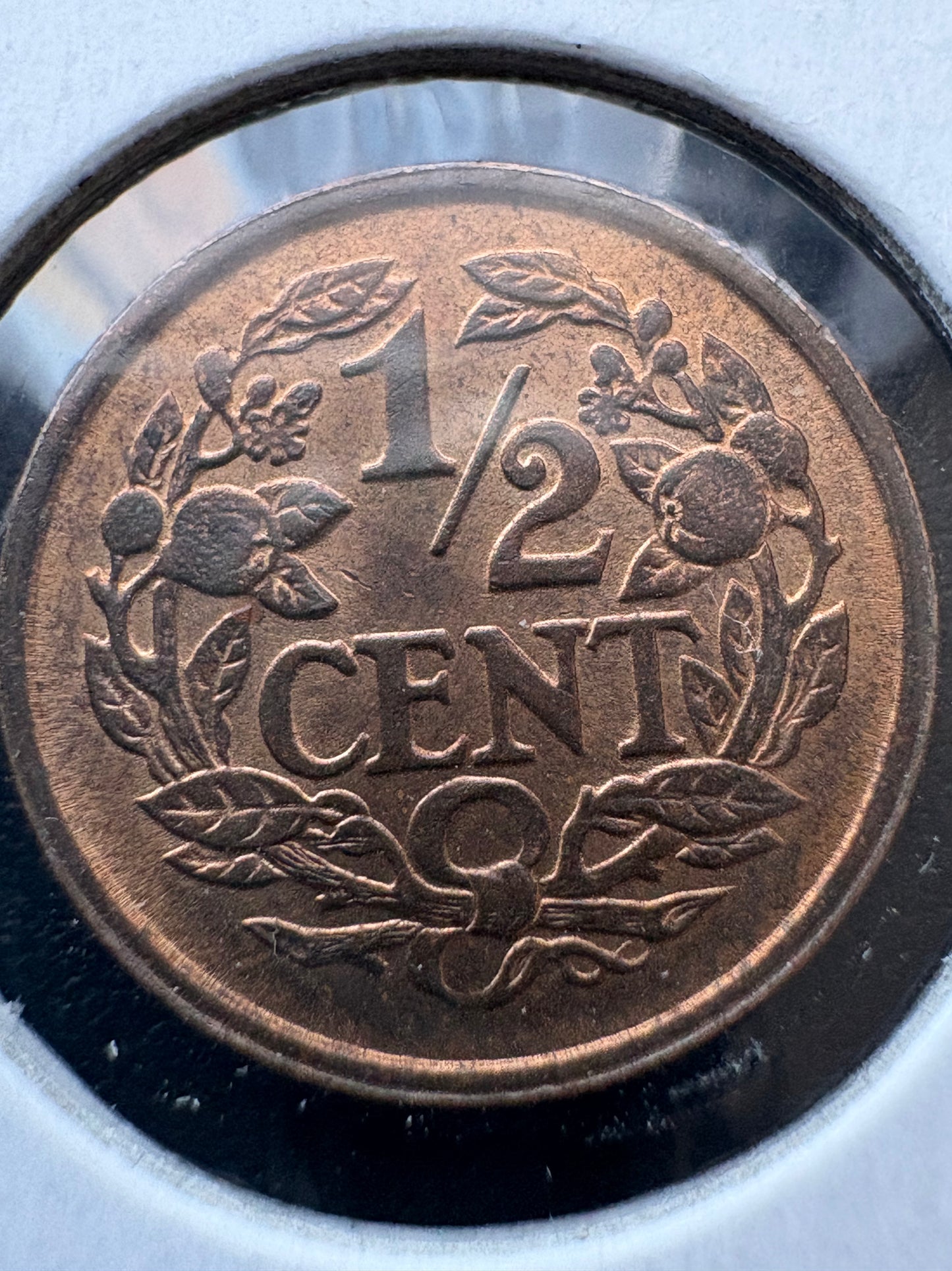 1940 Netherlands 1/2 cent KM# 138