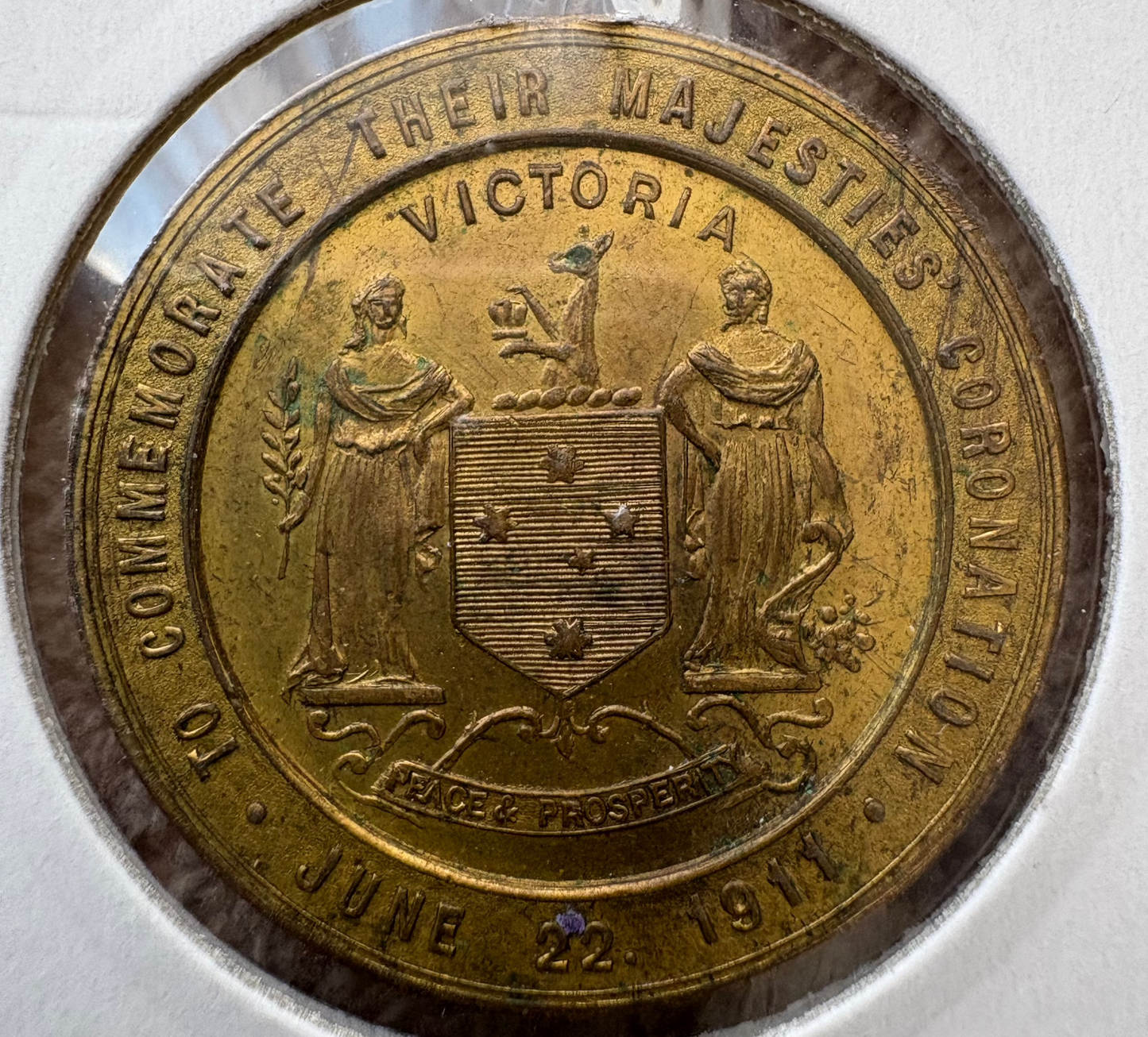 1911 King George V & Queen Mary Coronation Medal - Victoria