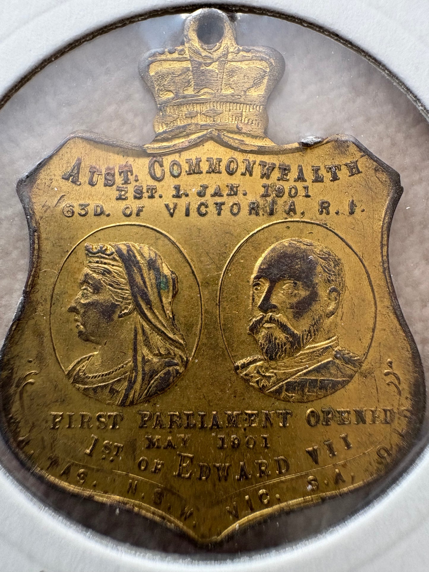 1901 Opening of First Federal Parliament Medallion