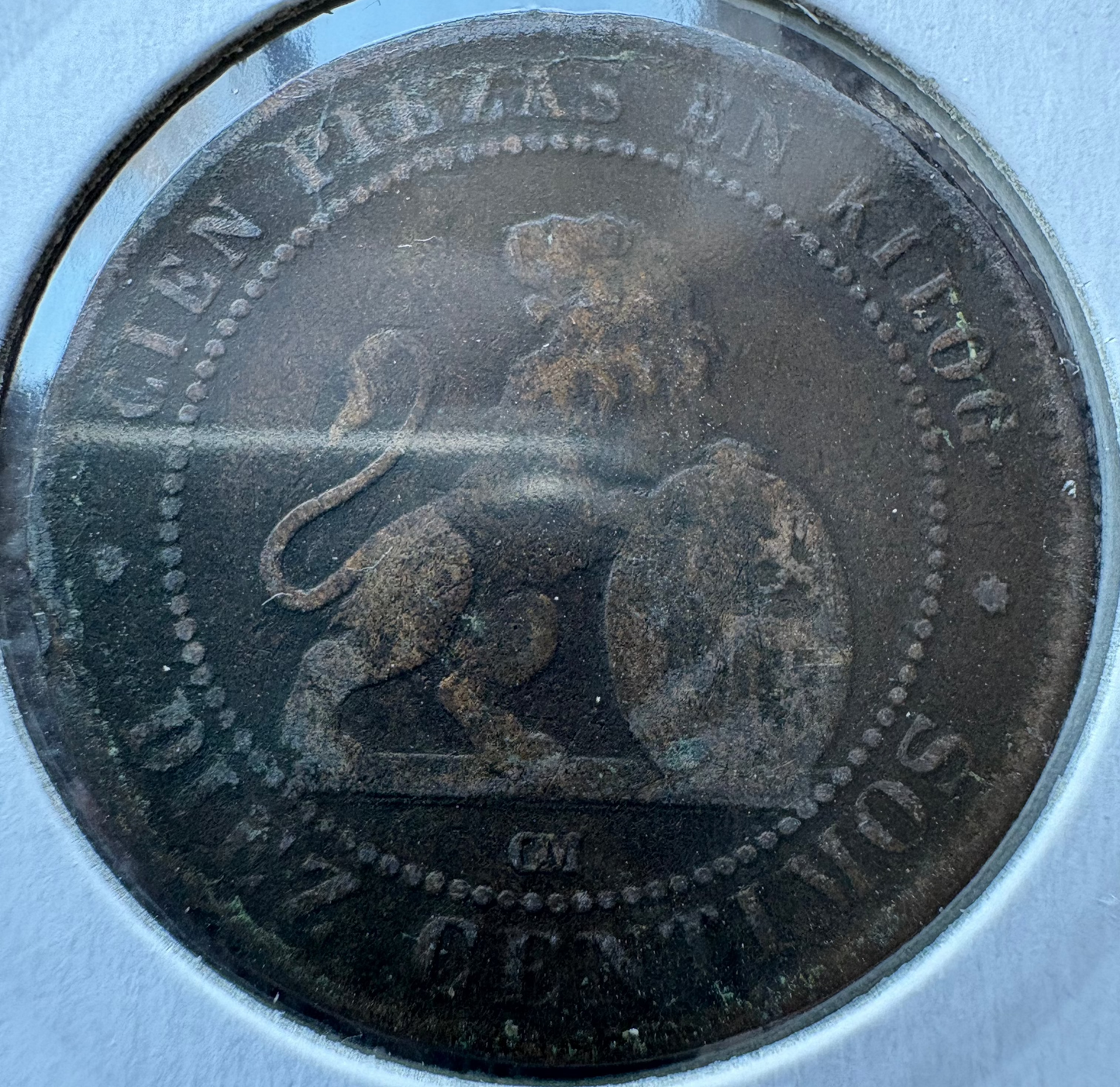 1870 Spain 10 Centimos KM# 663