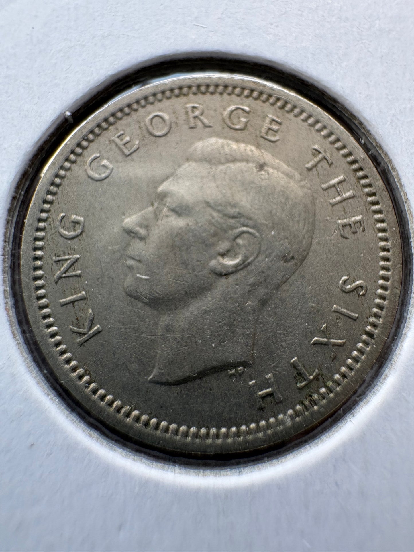 1950 New Zealand Threepence KM# 15