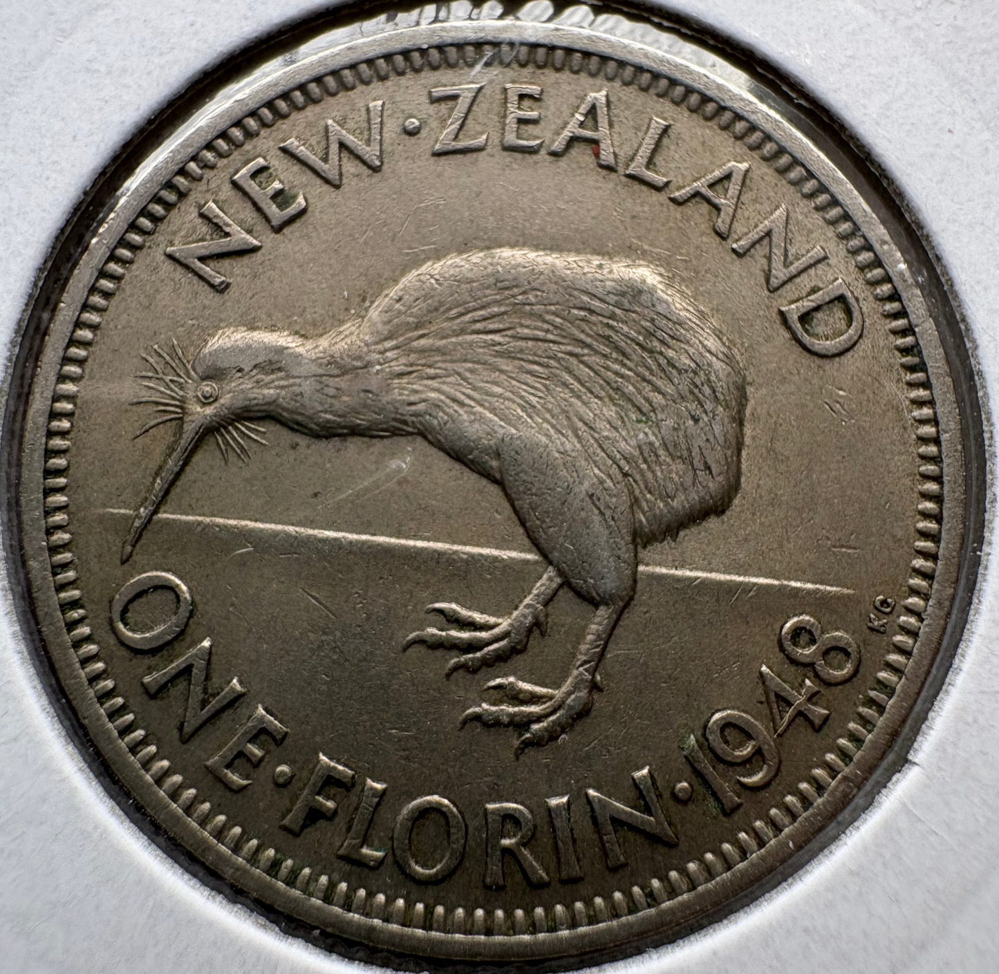 1948 New Zealand Florin KM# 18