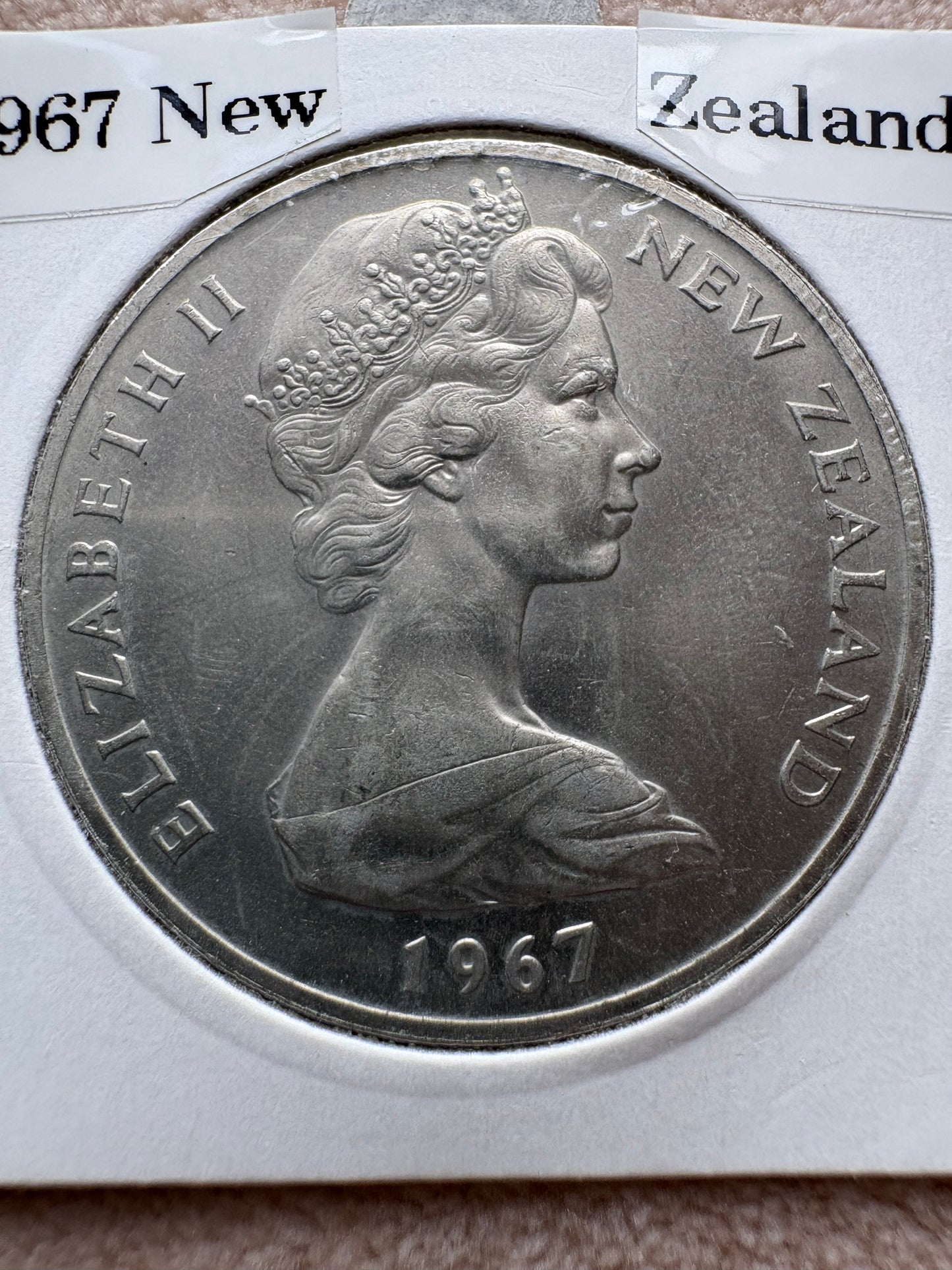 1967 New Zealand Dollar KM# 38.1