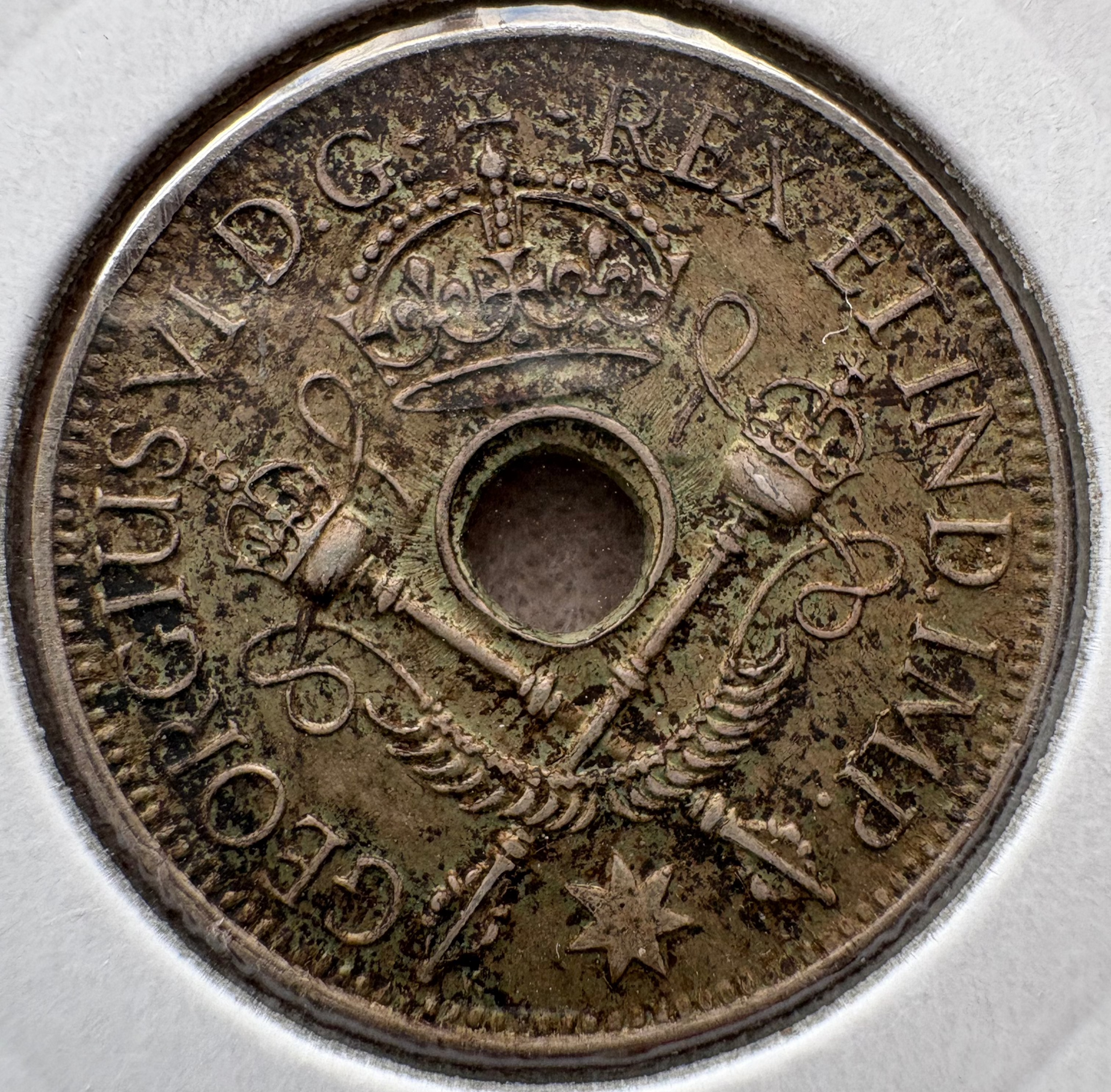 1945 New Guinea Shilling .925 Silver KM# 8