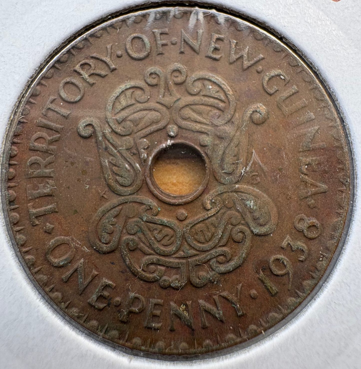 1938 New Guinea Penny KM#7