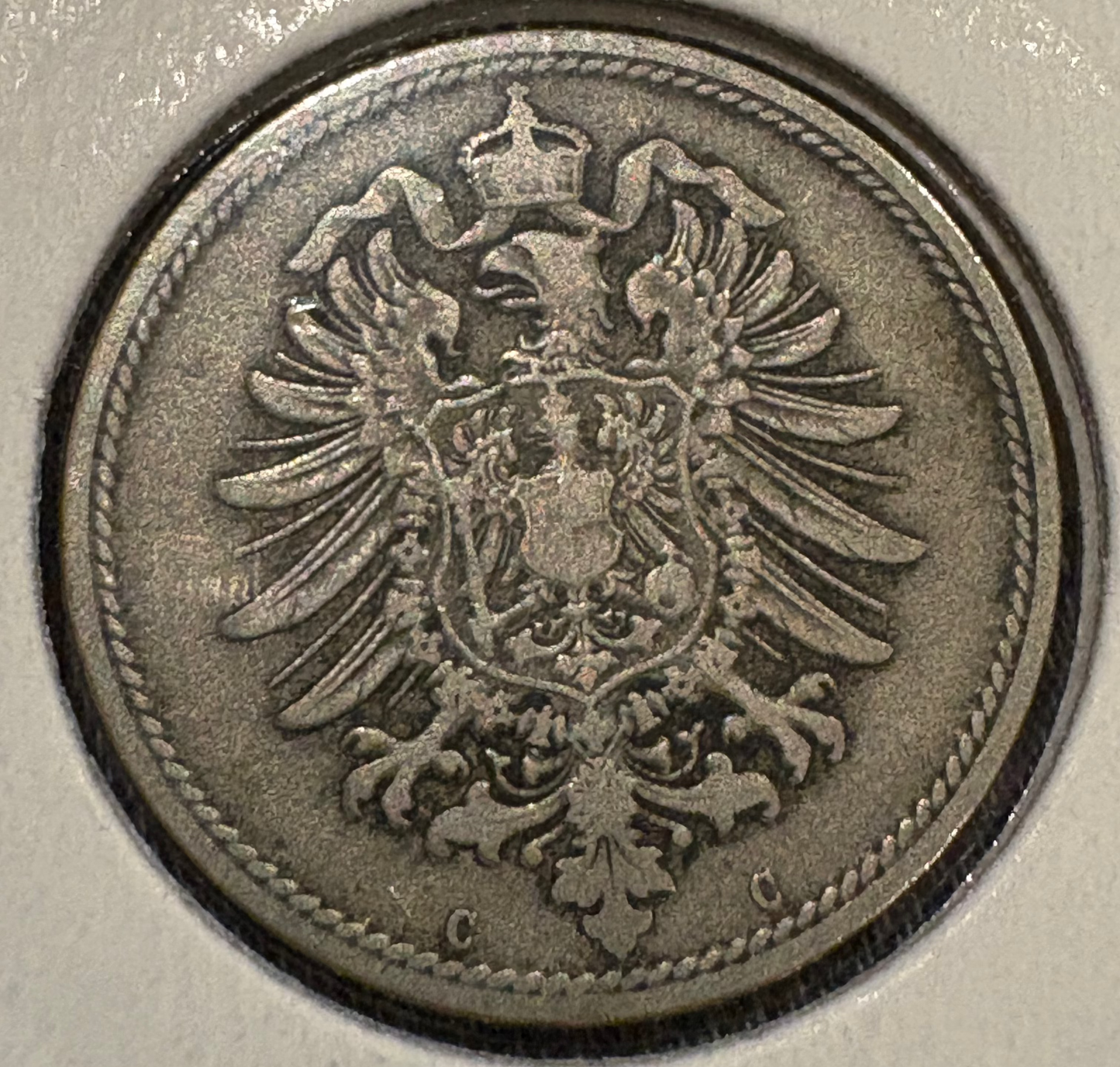 1876C Germany Empire 10 Pfennig KM# 4