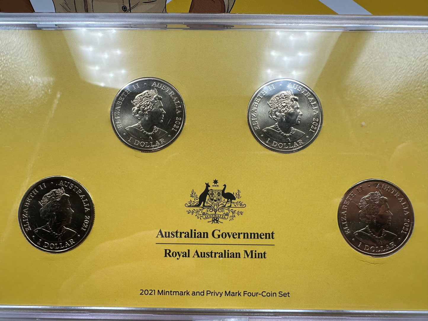 2021 Heroes of the Sky Mintmark and Privy Mark Uncirculated 4 Coin Set