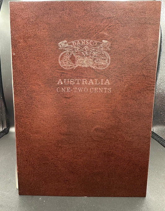 Australian 1 and 2 Cent Partial Coin Collection in Dansco Album