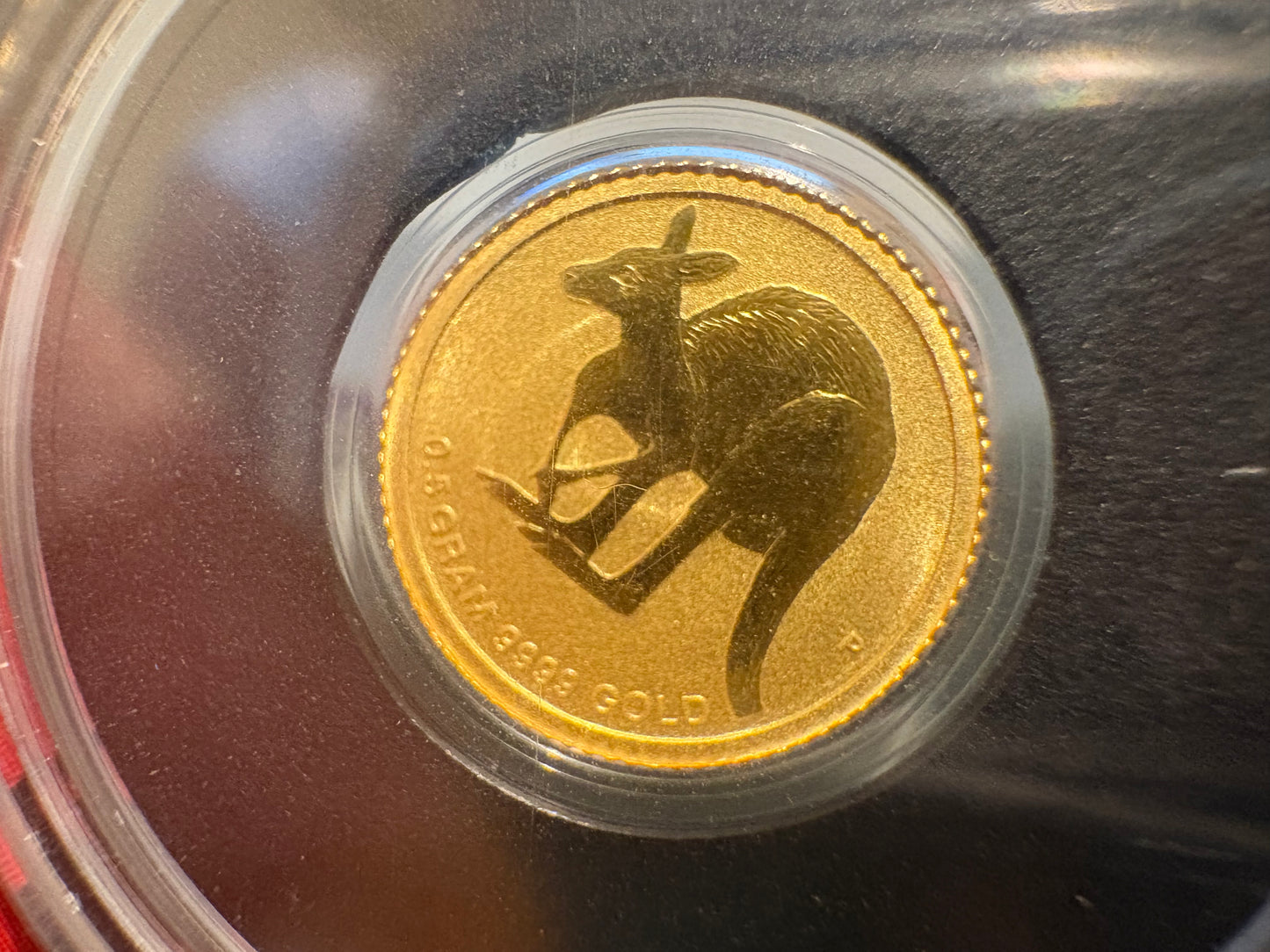 2011 $2 Australian Kangaroo Miniature Gold coin .5 grams