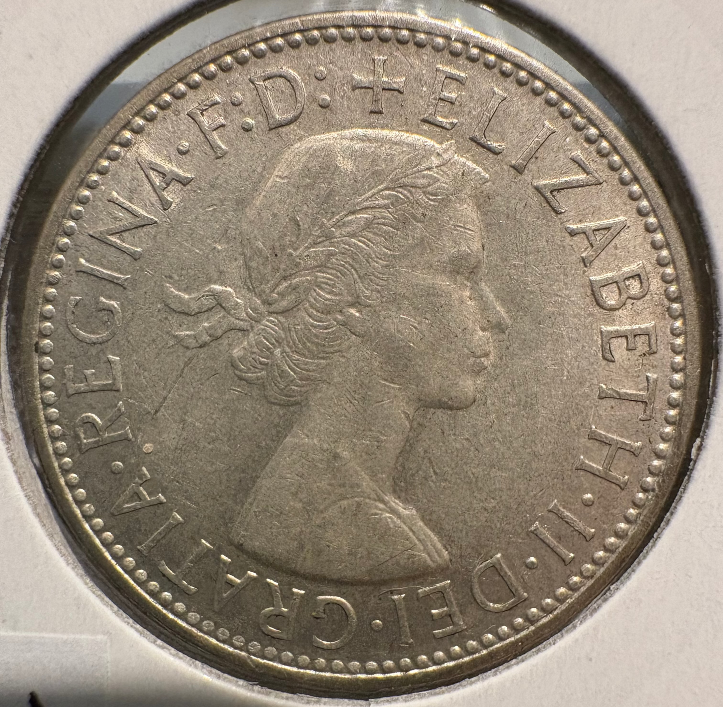 1956 Australian Florin .500 Silver KM# 60