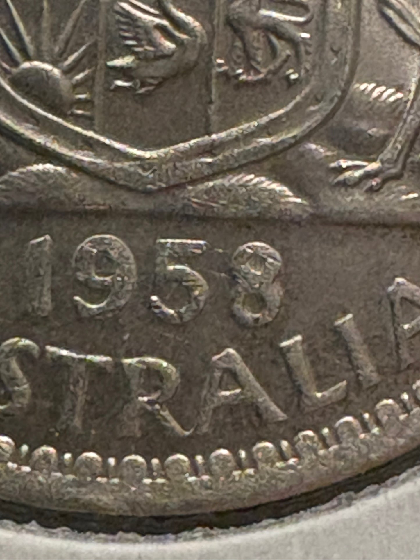 1958 Australian Florin .500 Silver KM# 60