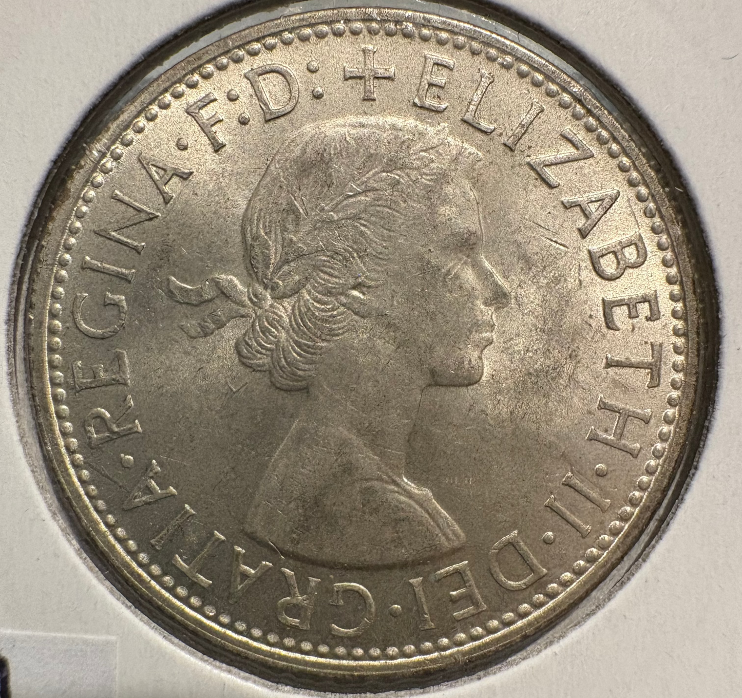 1961 Australian Florin .500 Silver KM# 60