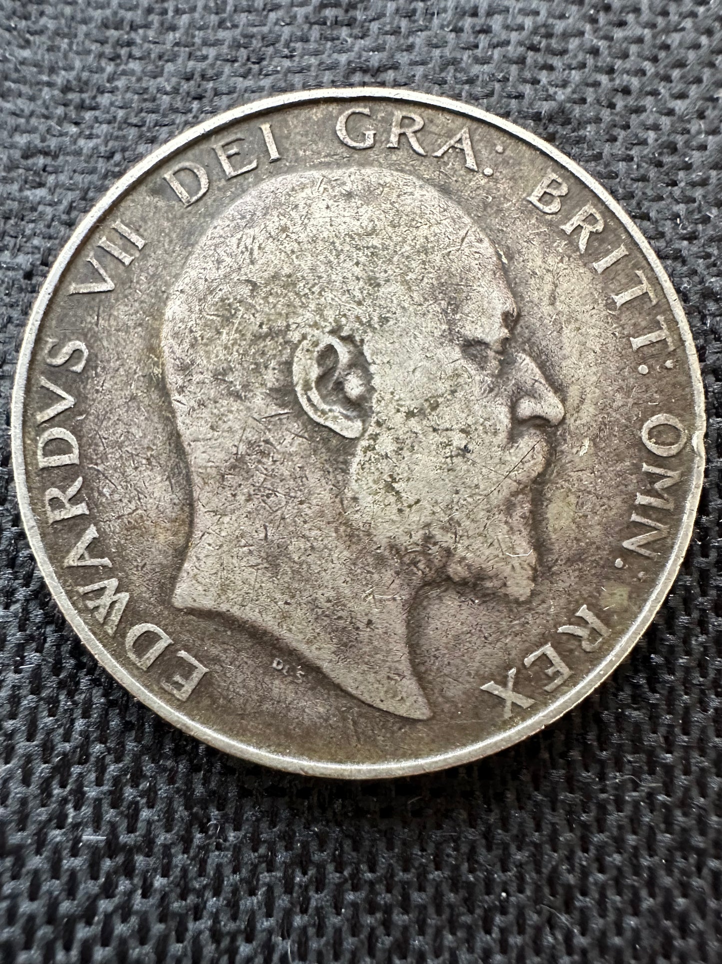 1907 Great Britain UK Silver Half Crown Edward VII Coin