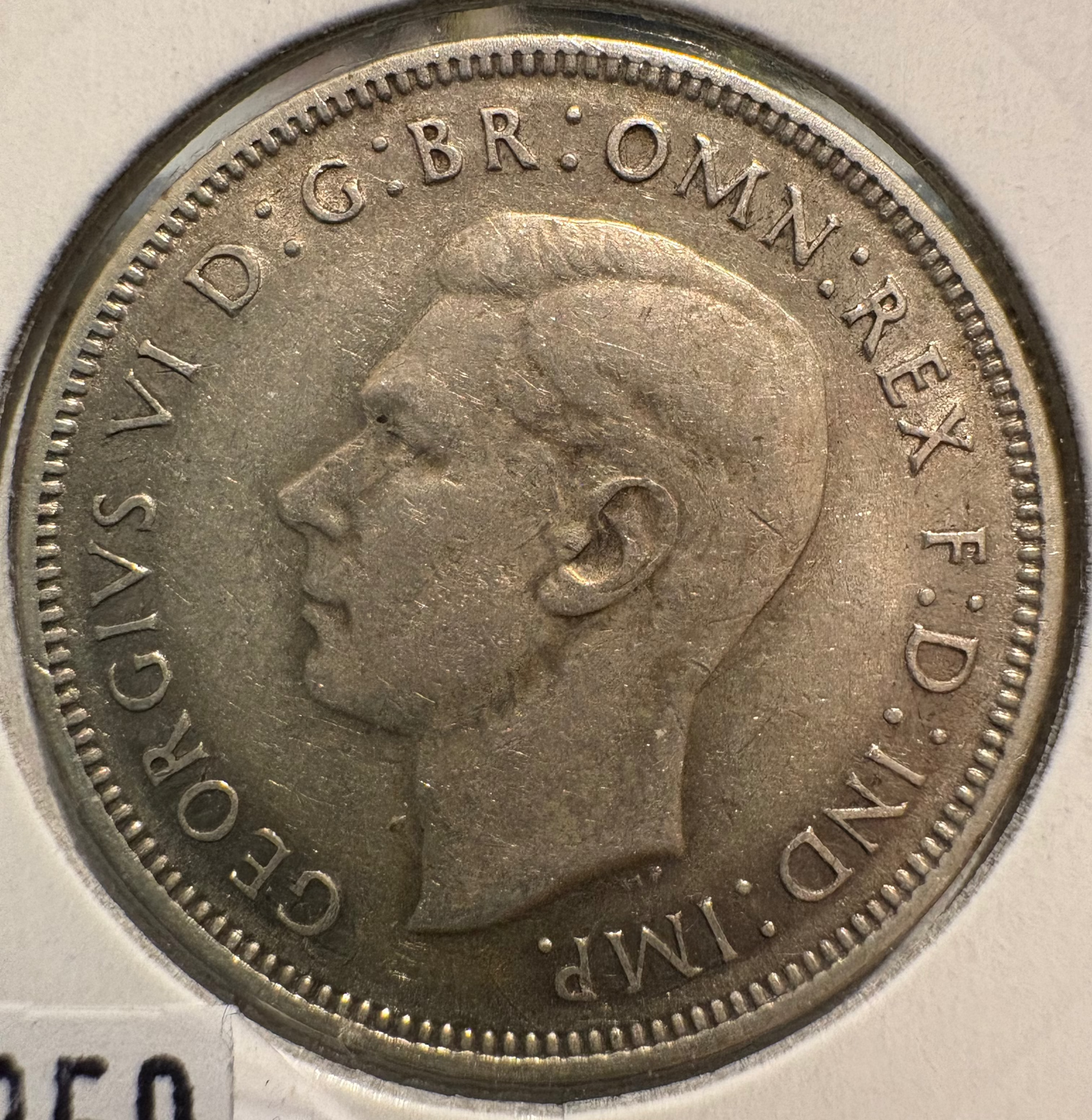 1939 Australian Florin .925 Silver KM# 40