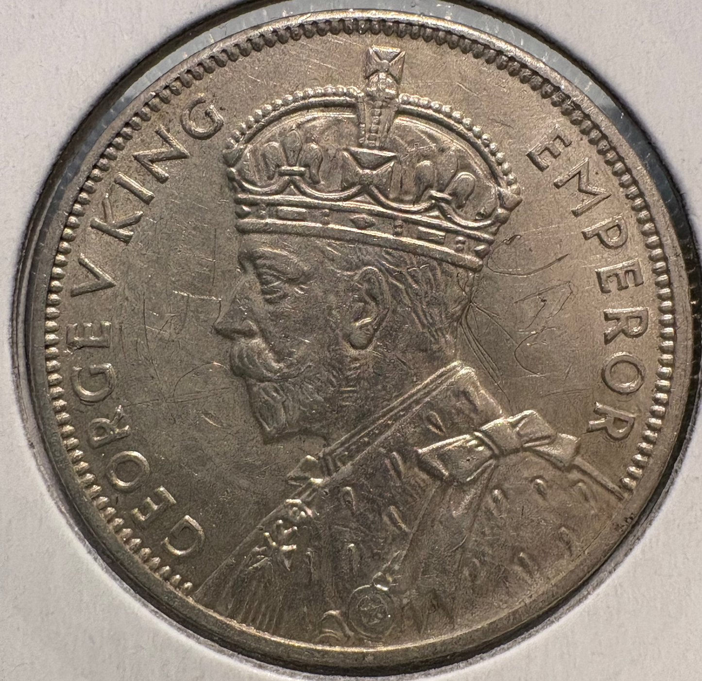 1934/35 Australian Melbourne Centenary Florin .925 Silver KM# 33