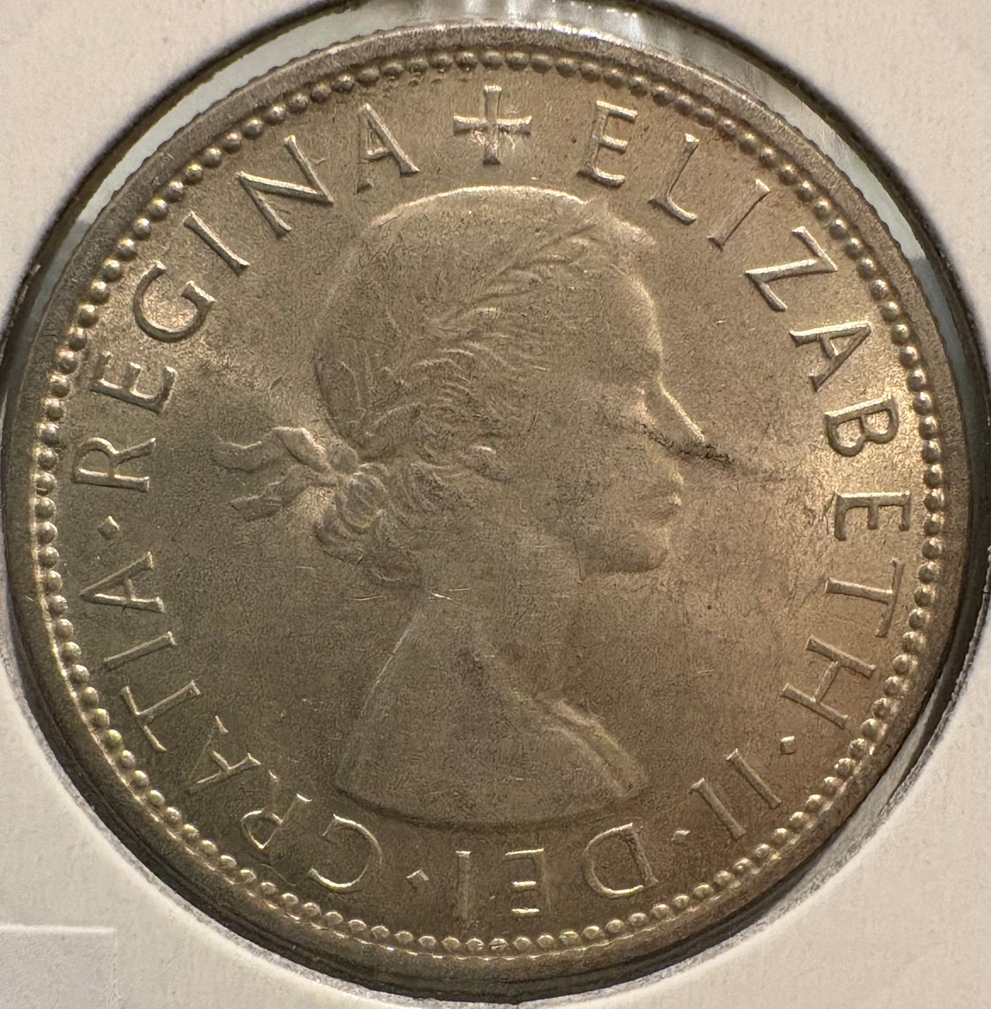 1953 Australian Florin .500 Silver KM# 54